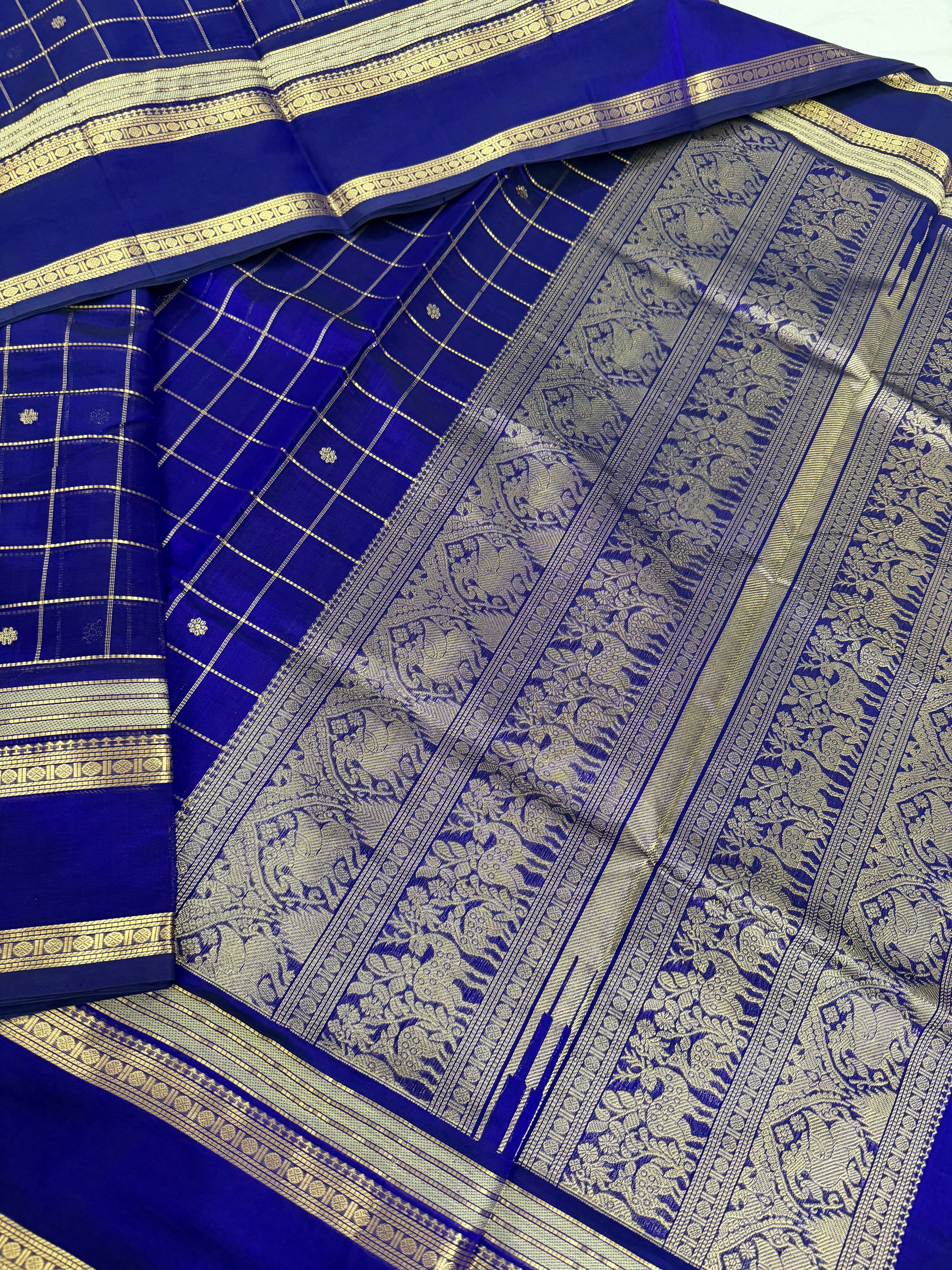 Silk Cotton :  Royal Blue
