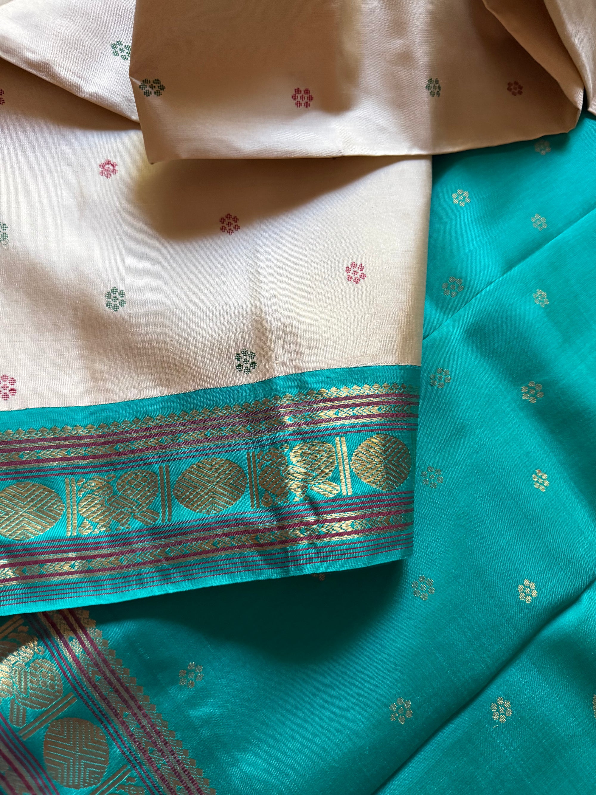 Korvai  Kanjivaram - Vintage Recreation Saree 