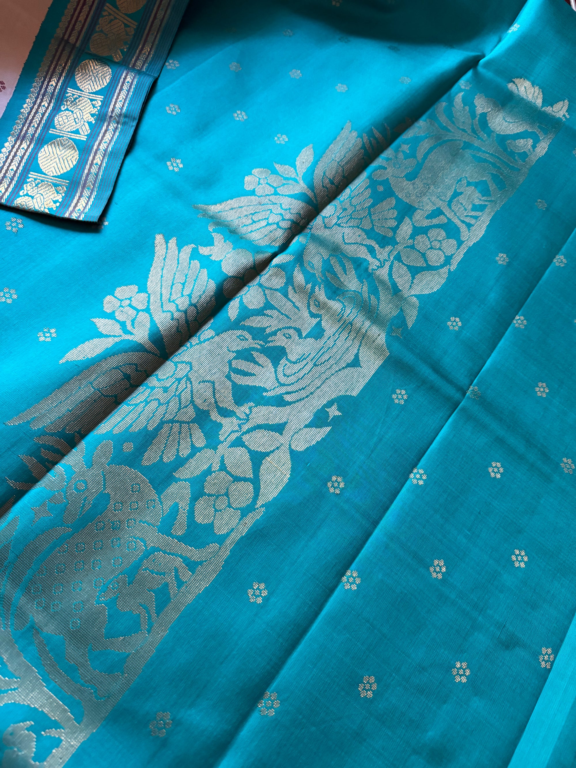 Korvai  Kanjivaram - Vintage Recreation Saree 
