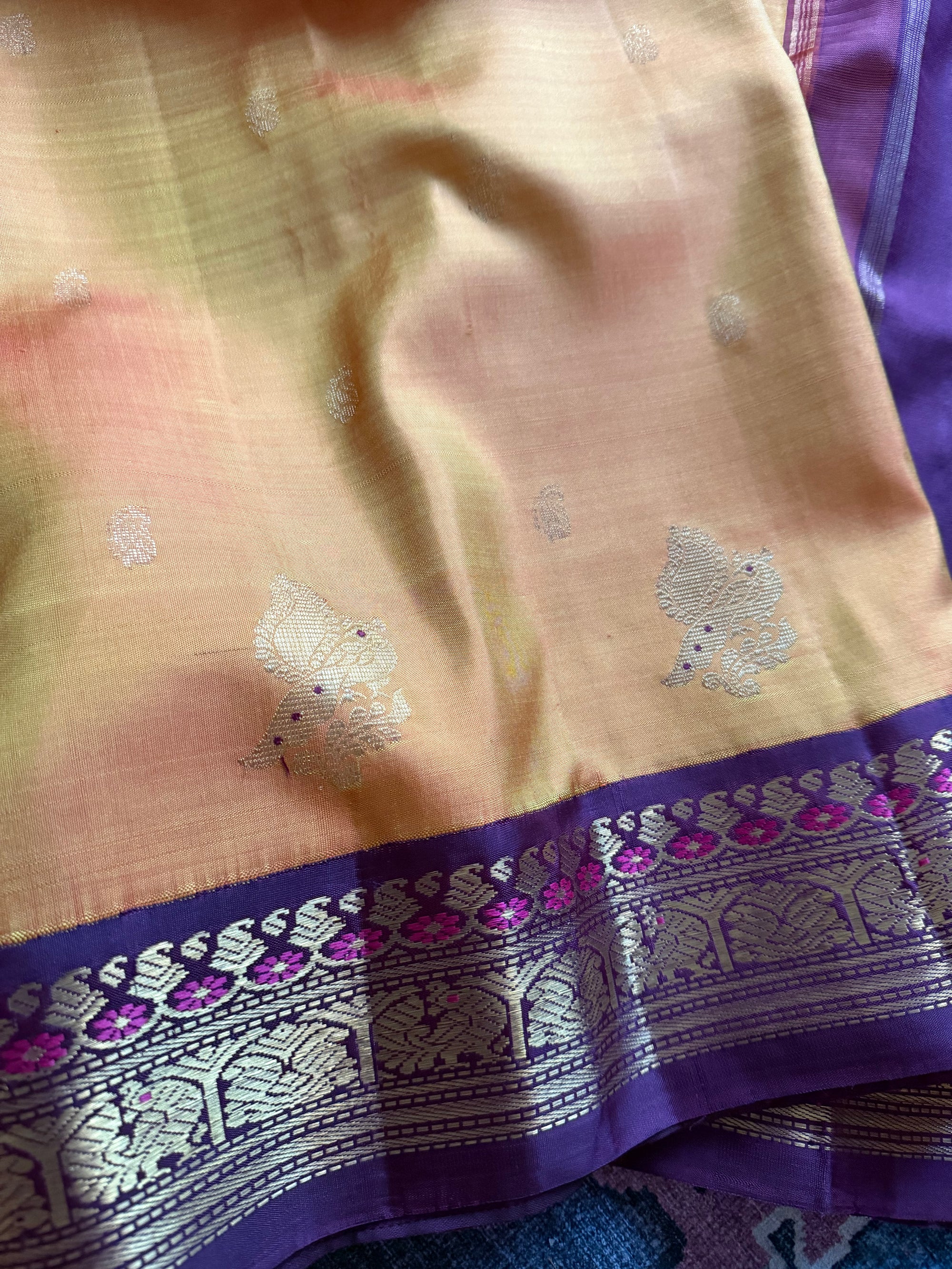 MYTHILI:  Shot Amber (honey shot pink) + plum brown