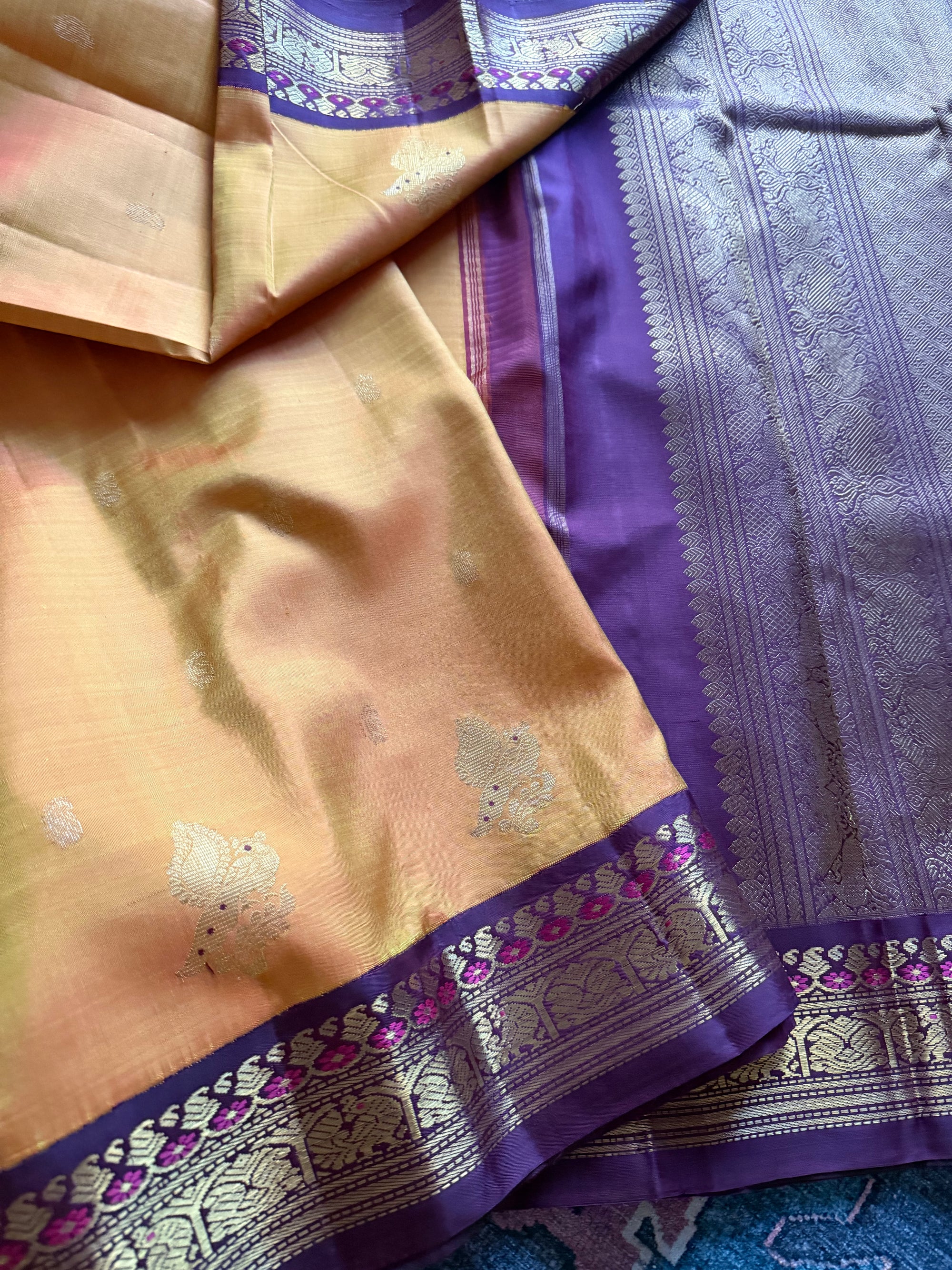 MYTHILI:  Shot Amber (honey shot pink) + plum brown