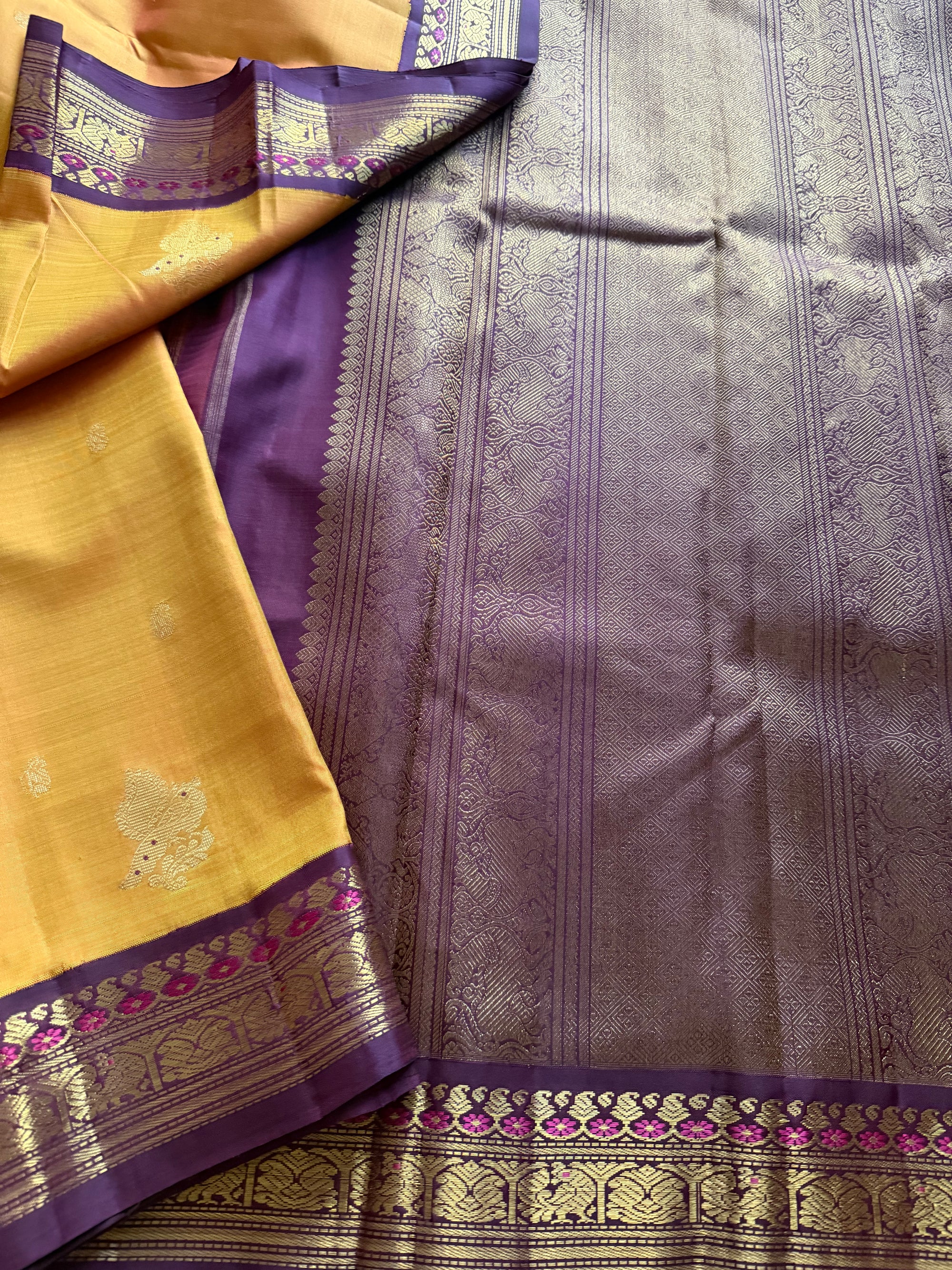 MYTHILI:  Shot Amber (honey shot pink) + plum brown