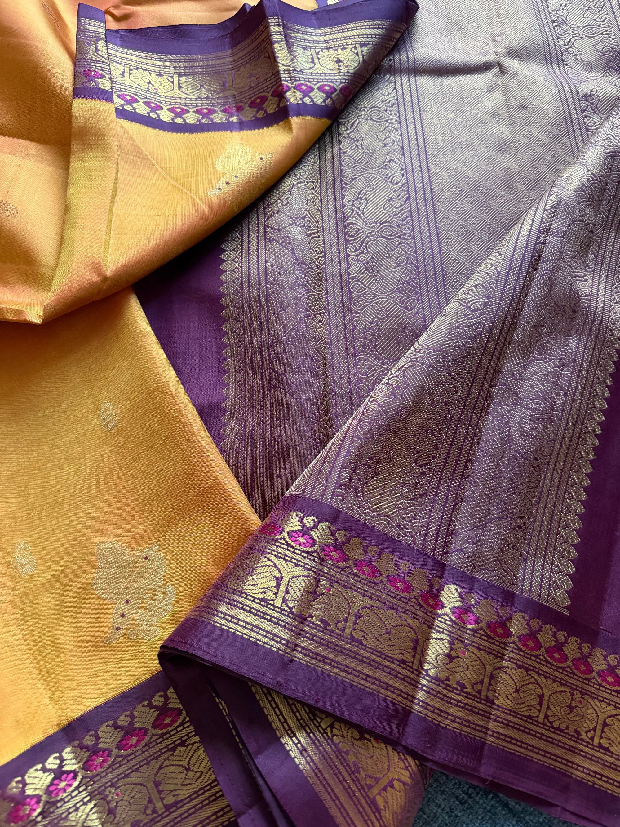 MYTHILI:  Shot Amber (honey shot pink) + plum brown