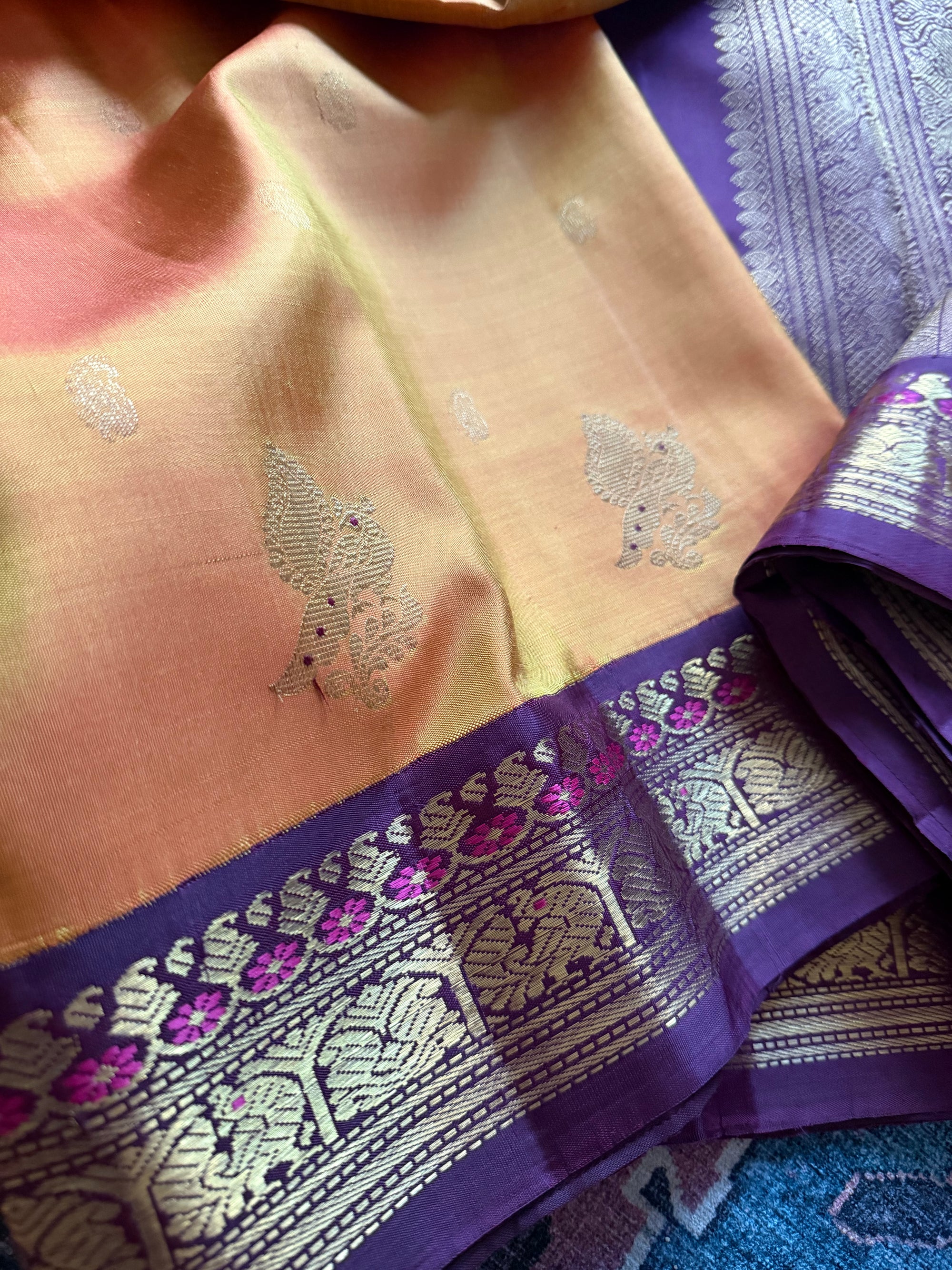 MYTHILI:  Shot Amber (honey shot pink) + plum brown