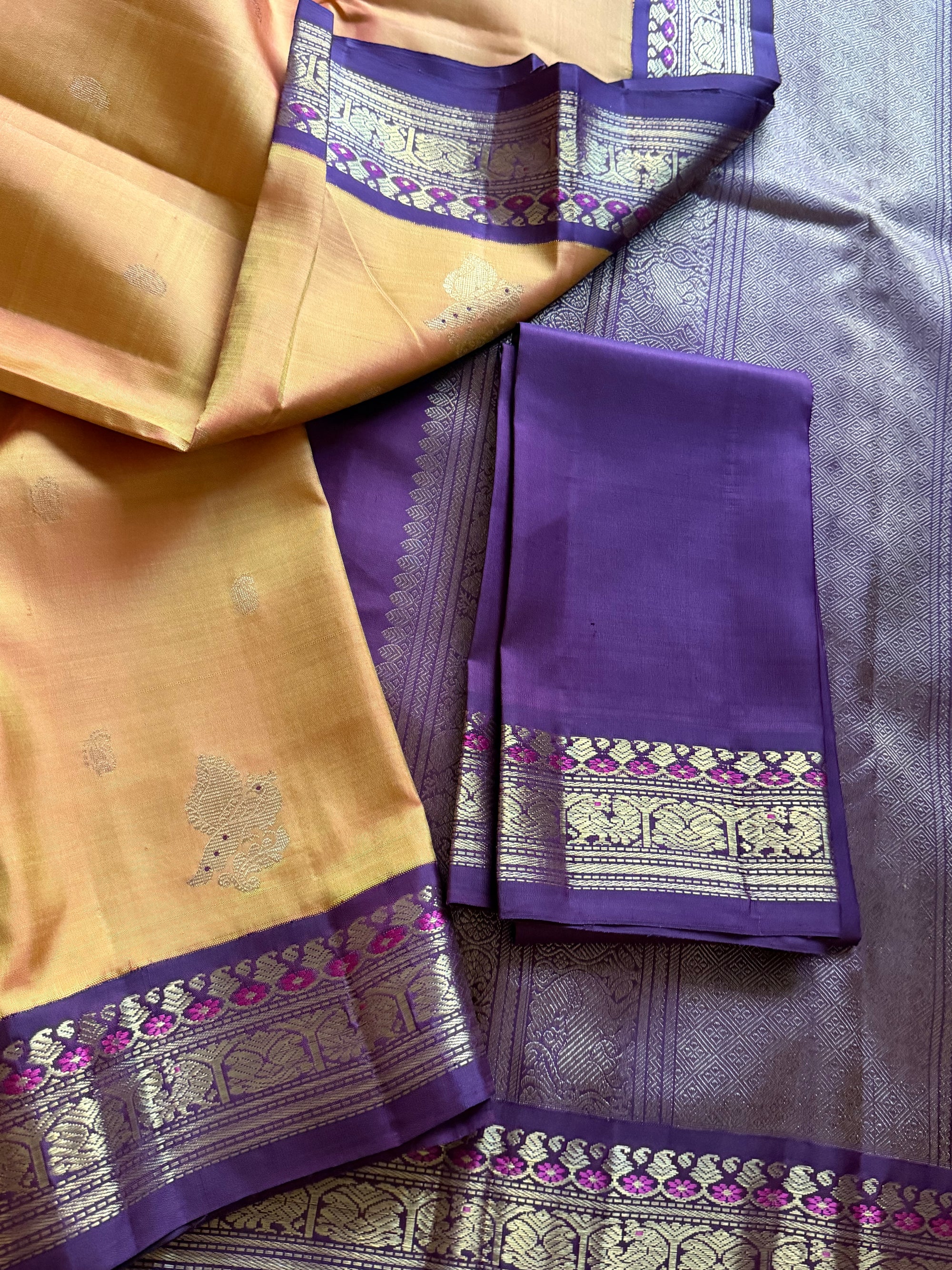 MYTHILI:  Shot Amber (honey shot pink) + plum brown