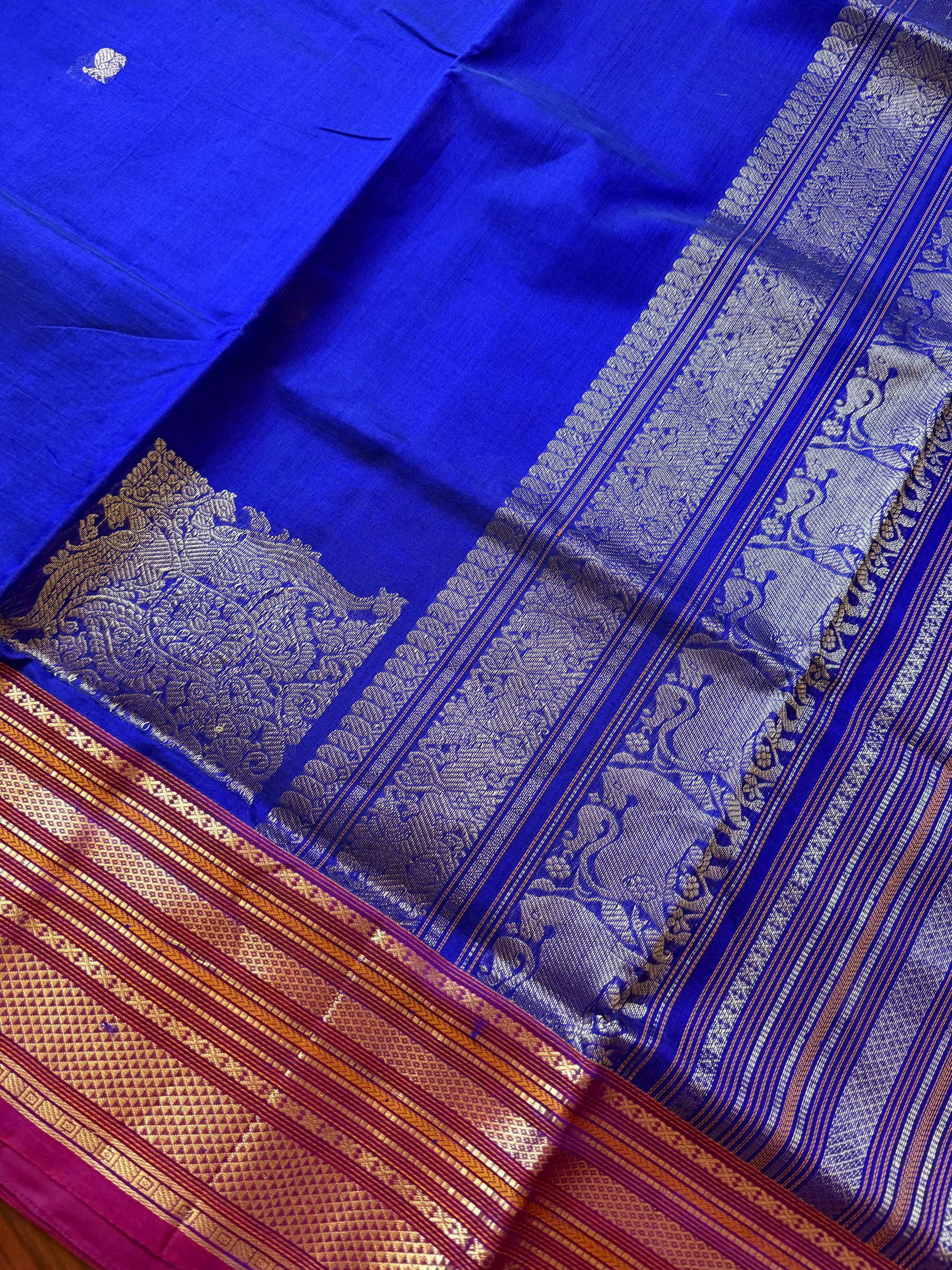 Silk Cotton : Konia Buttas (MS Blue)