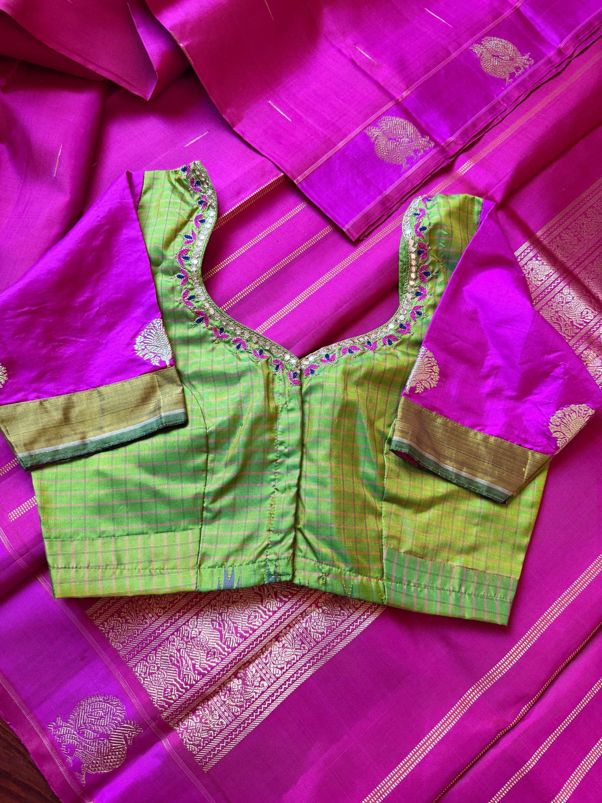 Handcrafted Kanjivaram Silk Blouse