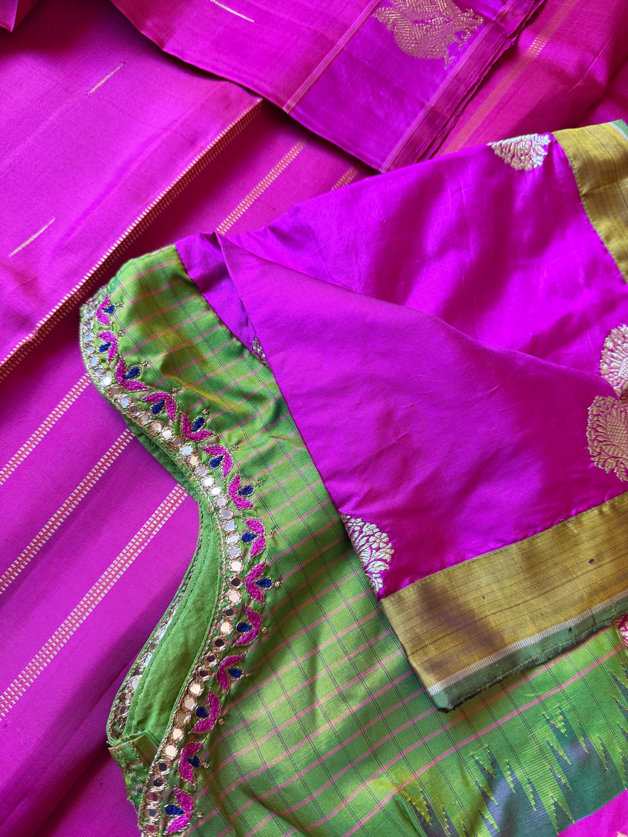 Handcrafted Kanjivaram Silk Blouse