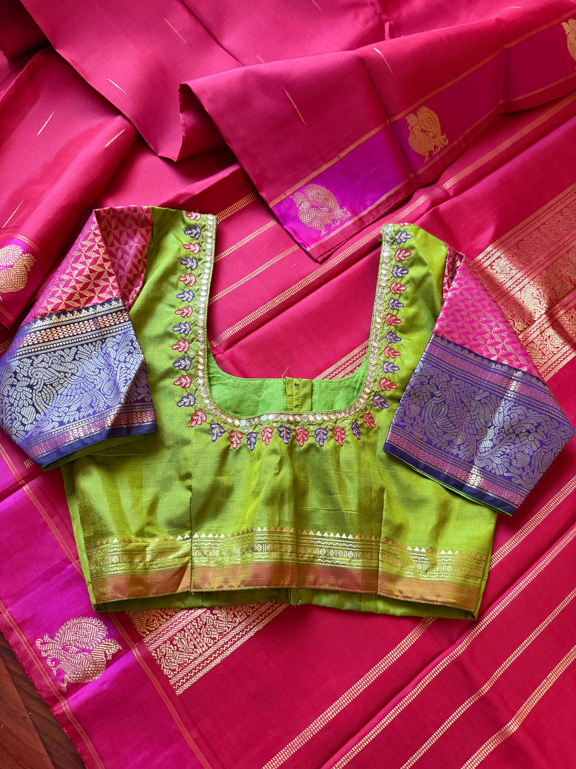 Handcrafted Kanjivaram Silk Blouse