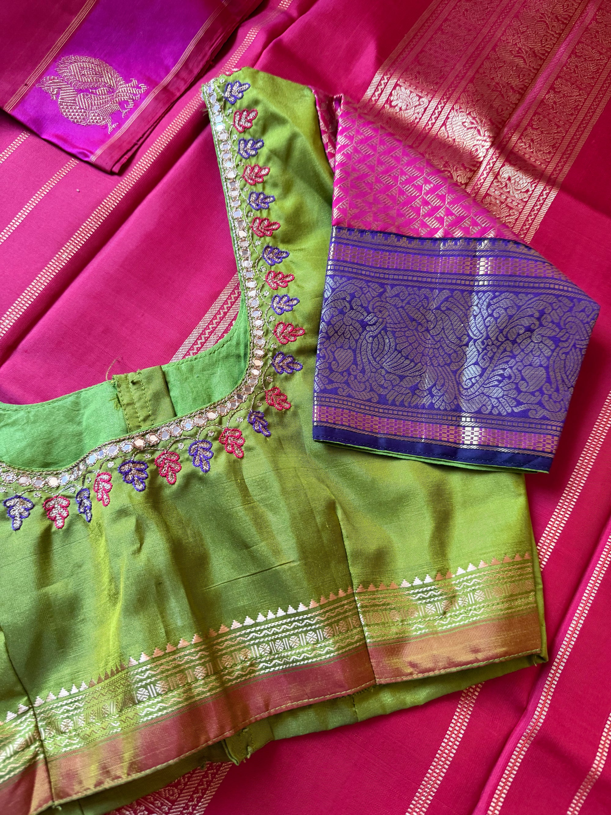 Handcrafted Kanjivaram Silk Blouse