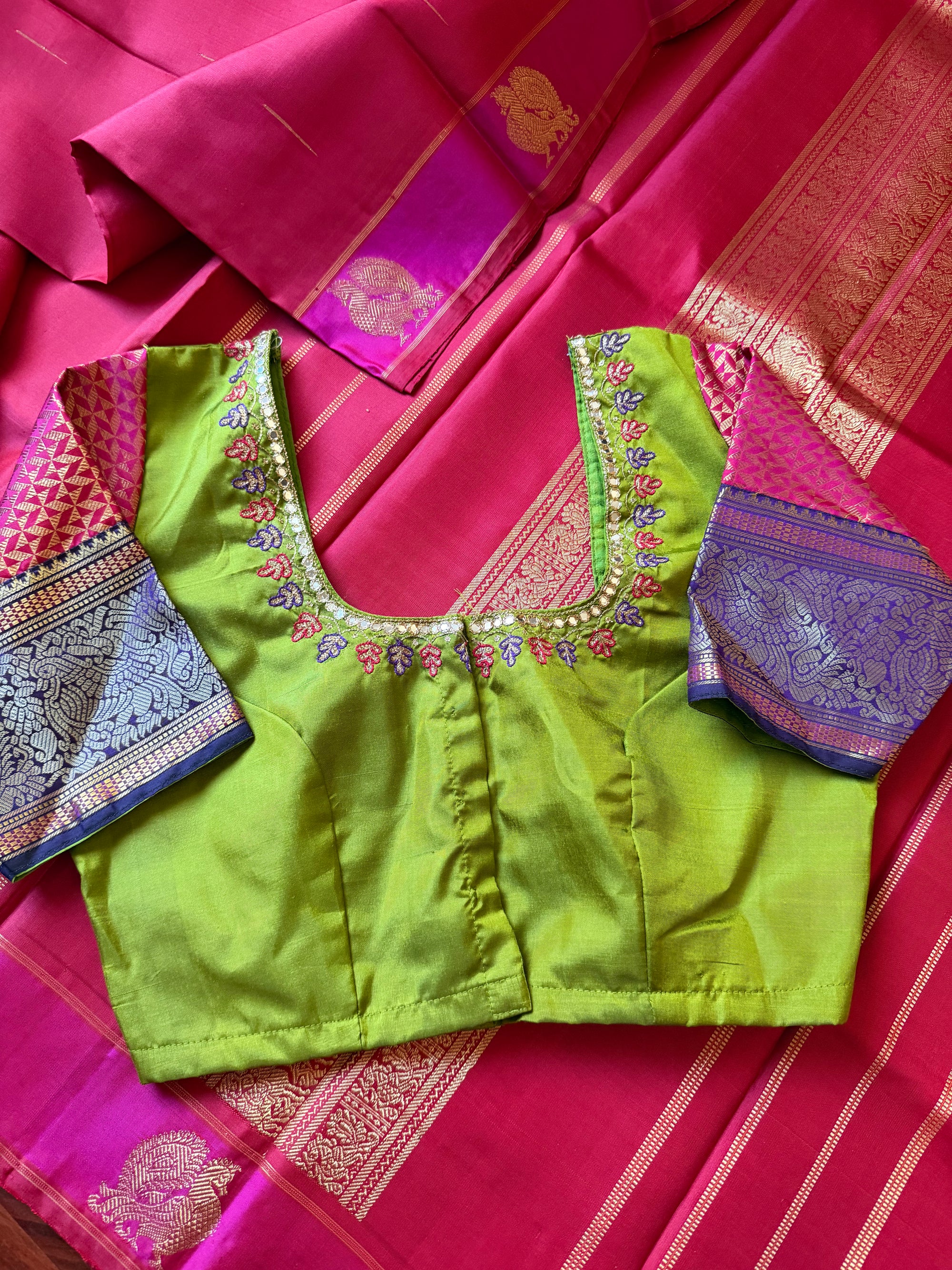 Handcrafted Kanjivaram Silk Blouse
