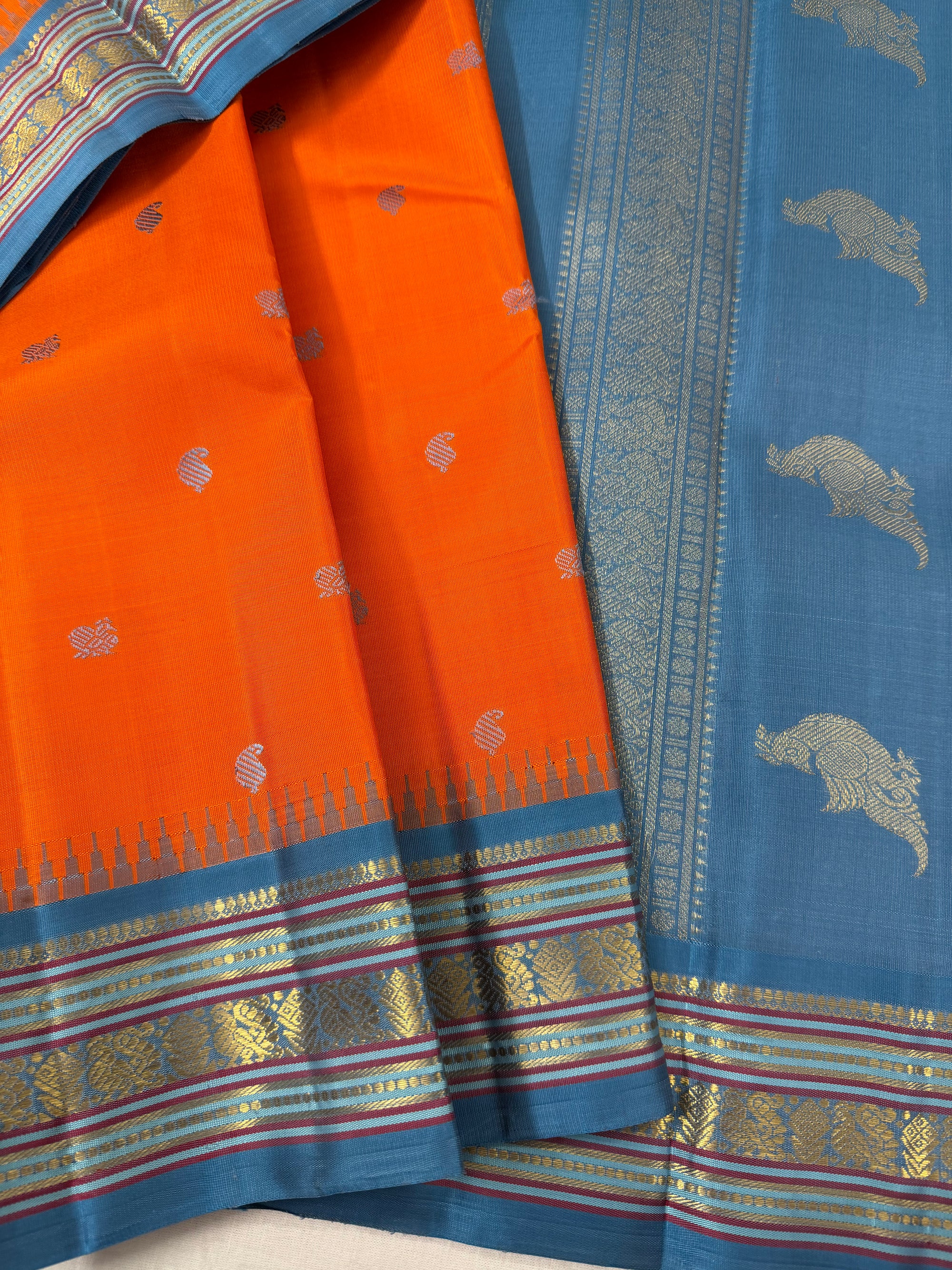 MAATHEY: Korvai Kanjivaram Silk
