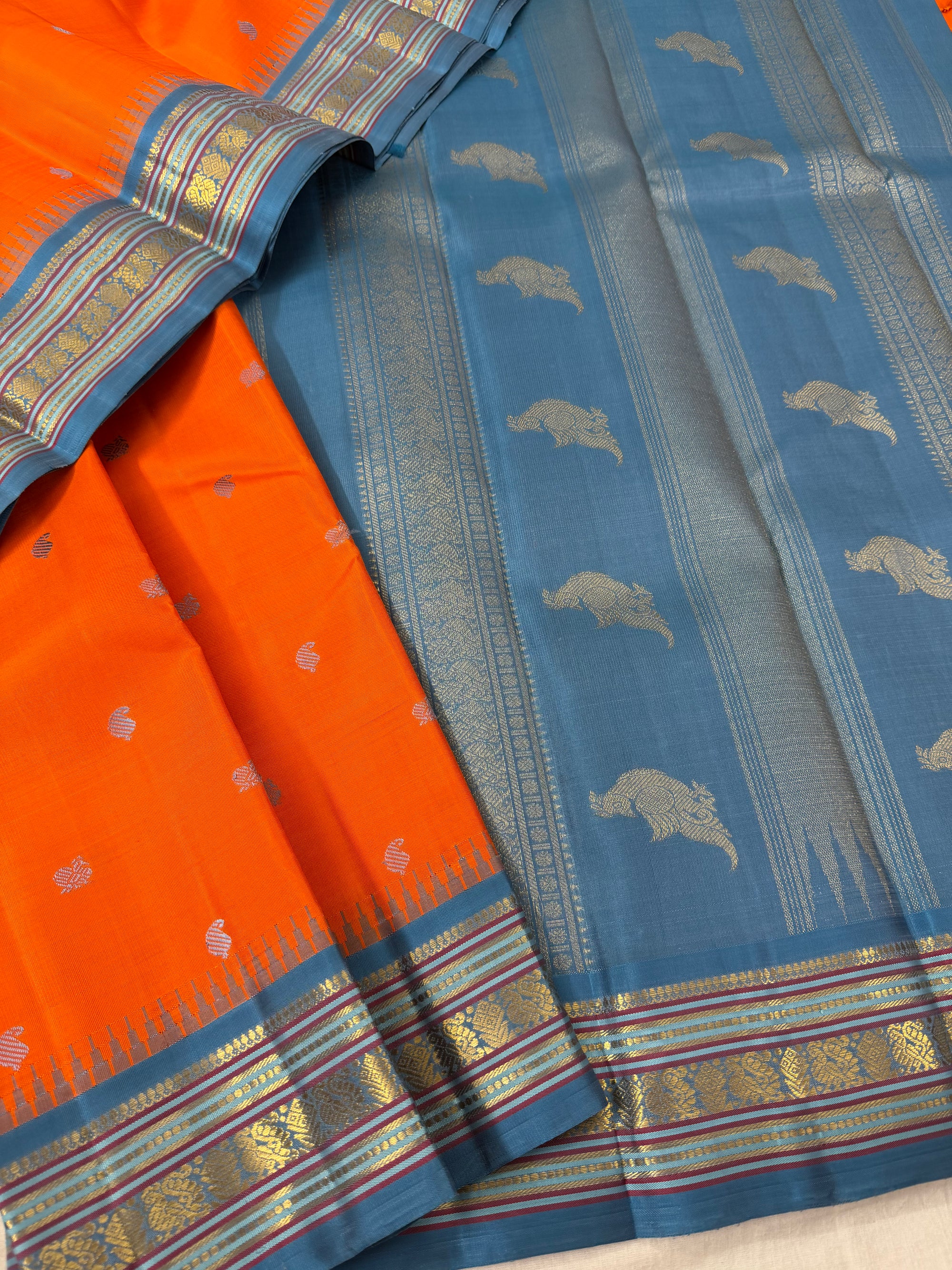 MAATHEY: Korvai Kanjivaram Silk