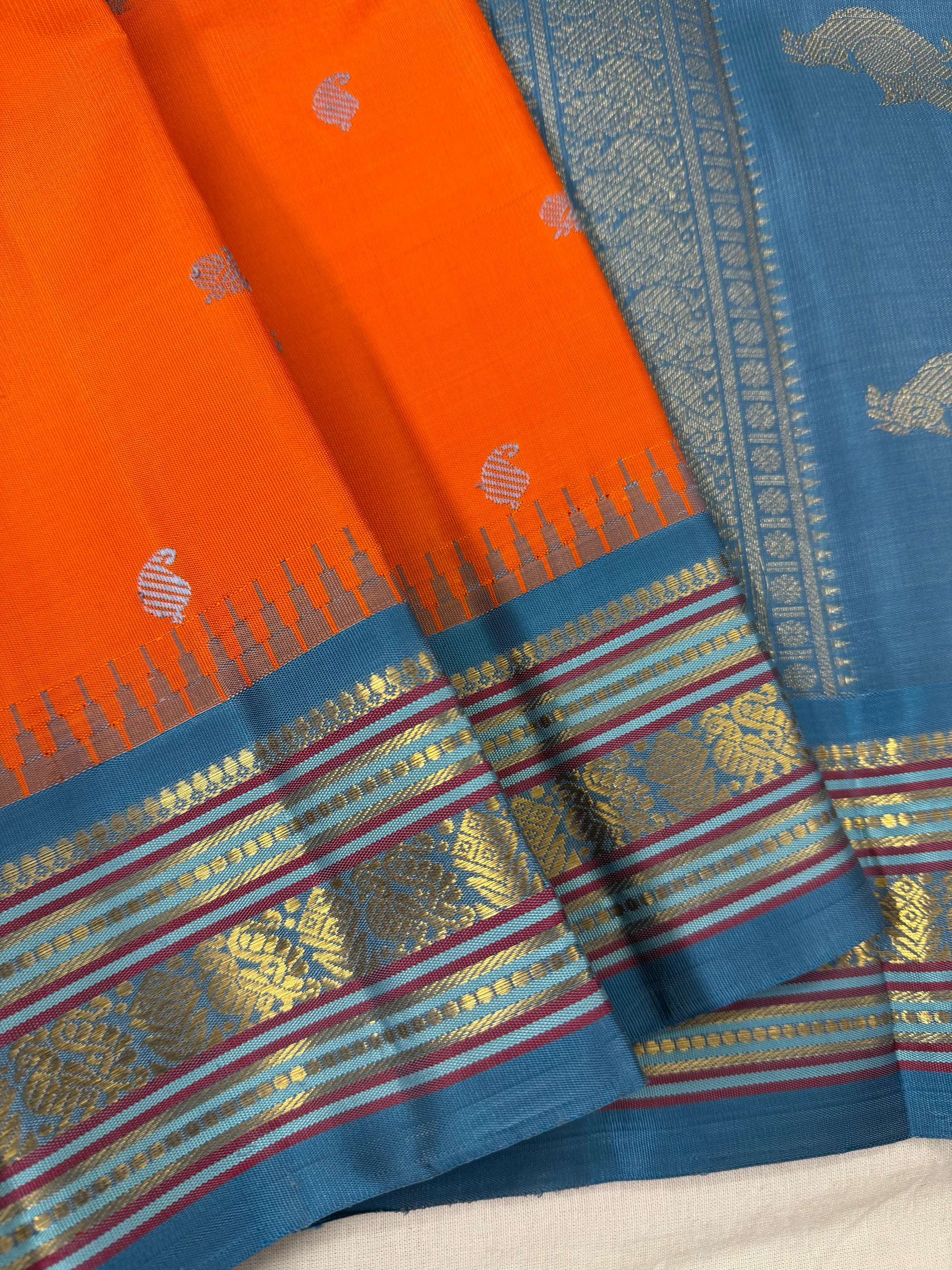 MAATHEY: Korvai Kanjivaram Silk