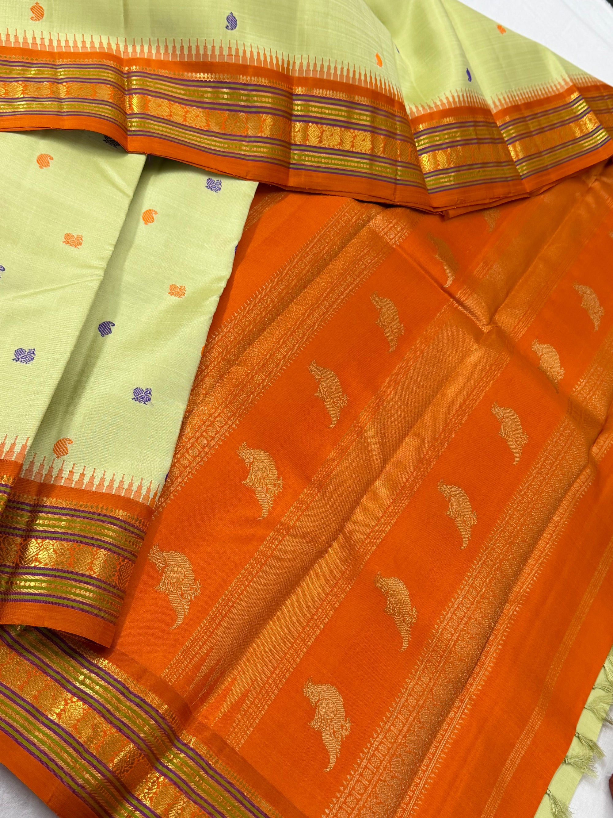 MAATHEY: Korvai Kanjivaram Silk