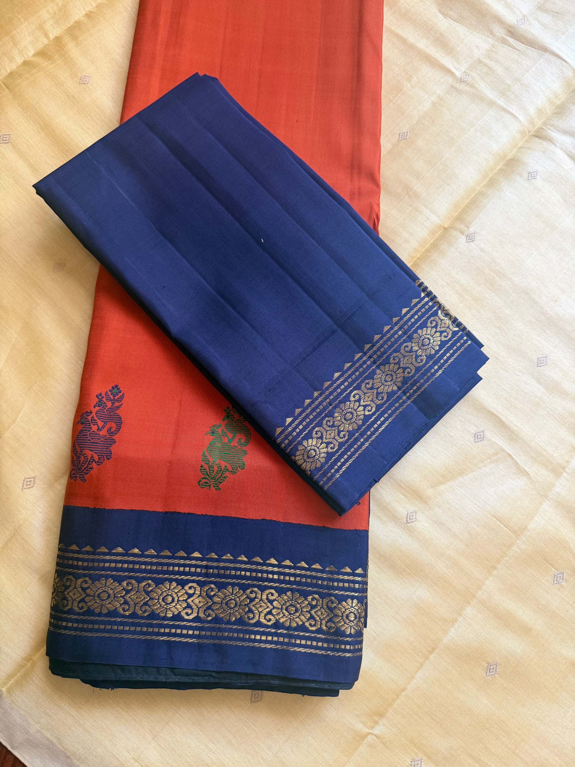 Korvai Kanjivaram  - Vintage Recreation Saree 