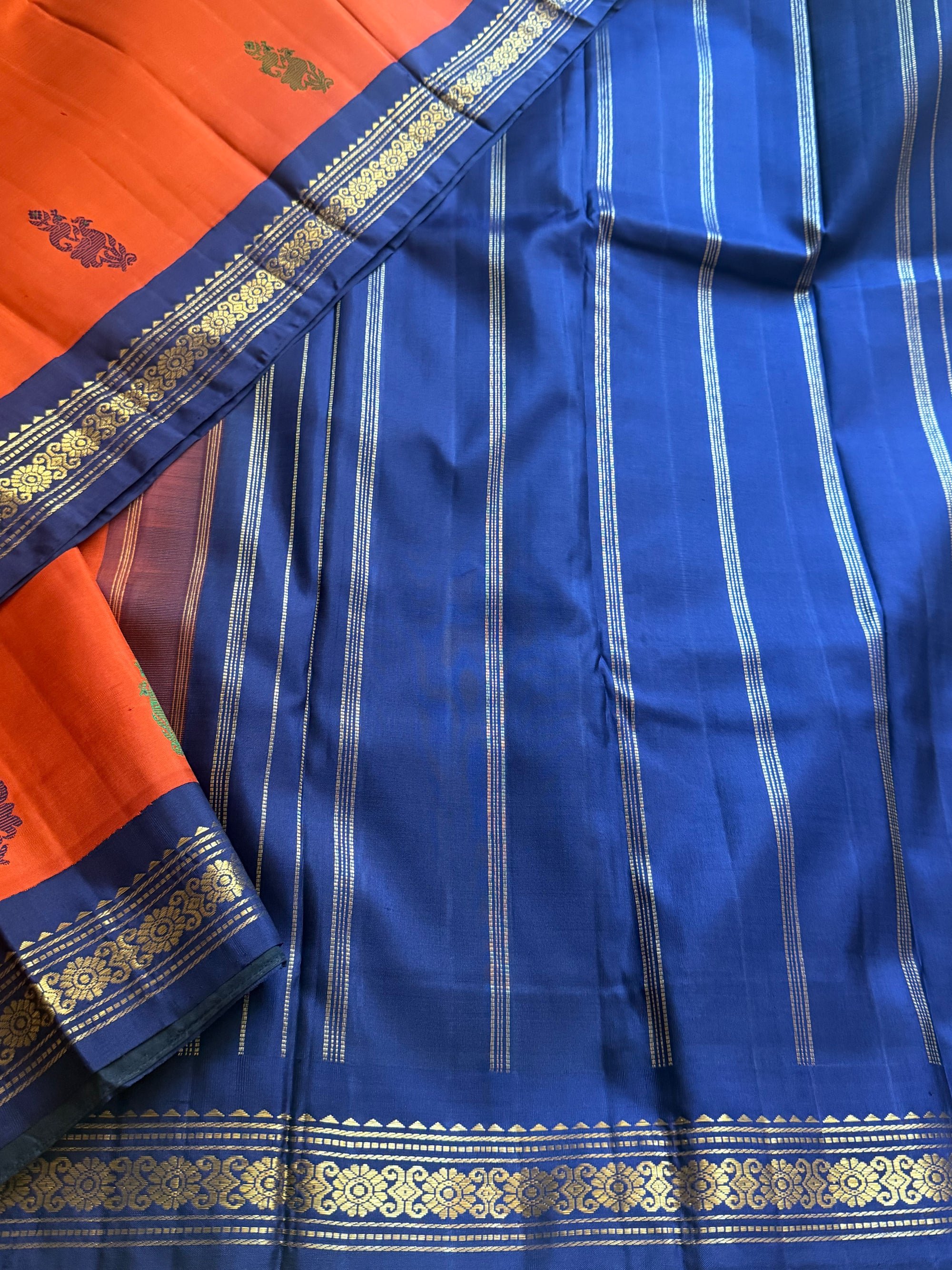 Korvai Kanjivaram  - Vintage Recreation Saree 