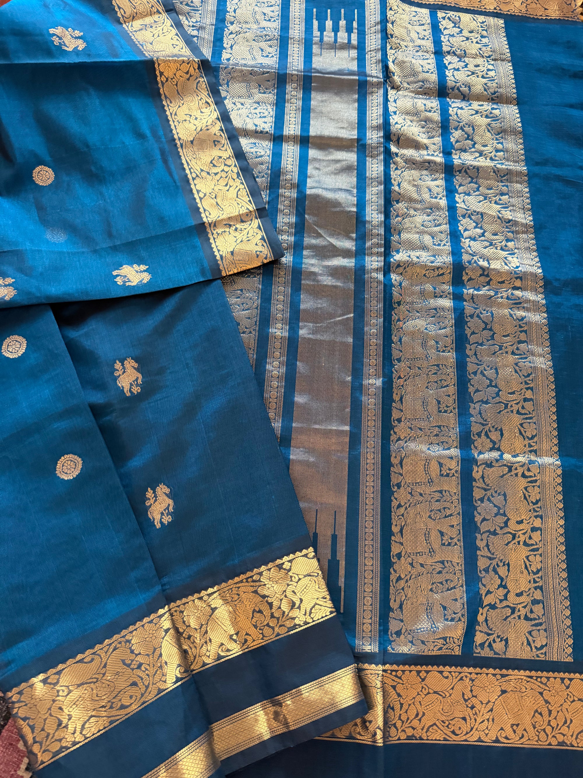 Silk Cotton :  Deep Teal