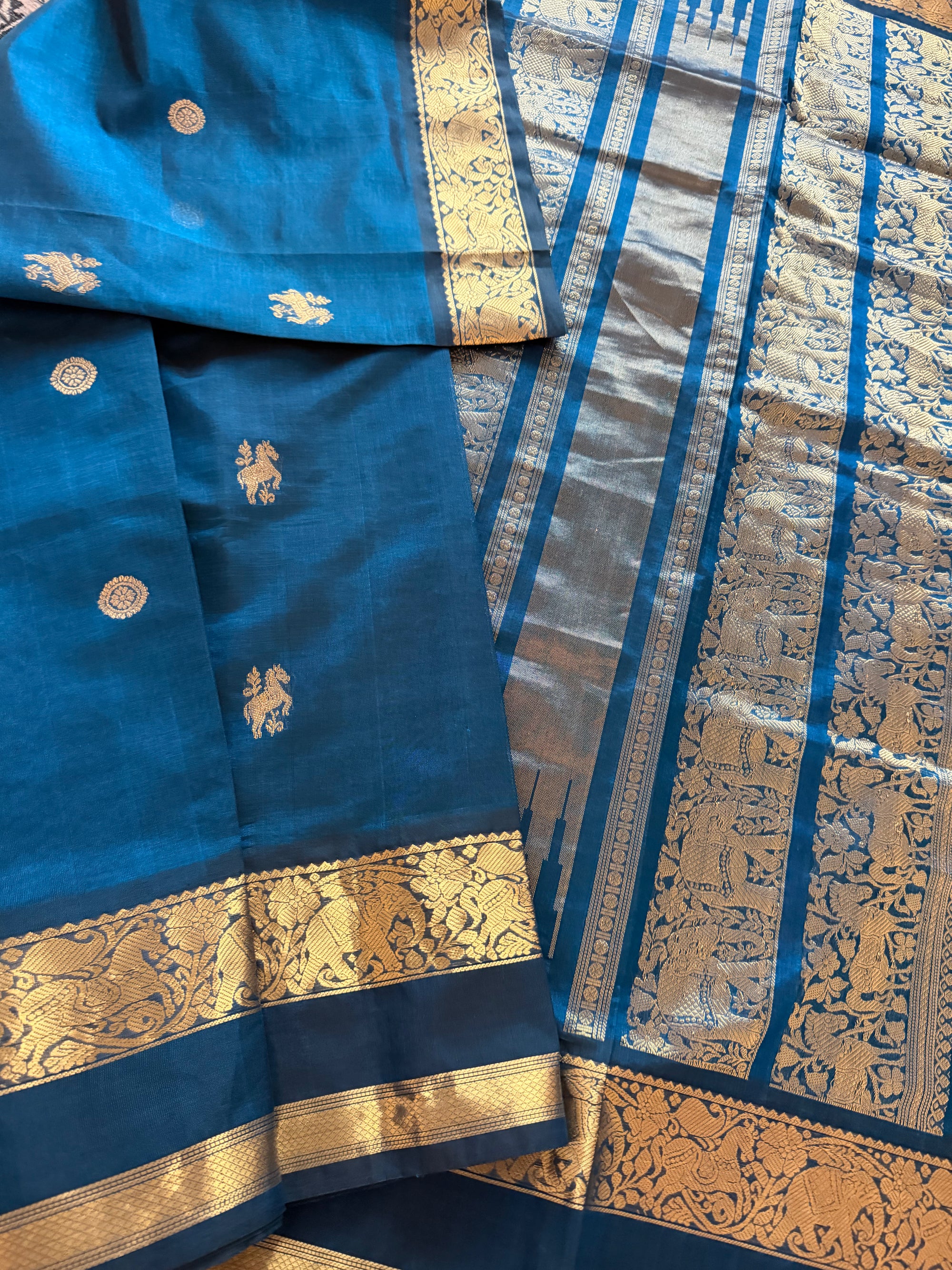 Silk Cotton :  Deep Teal