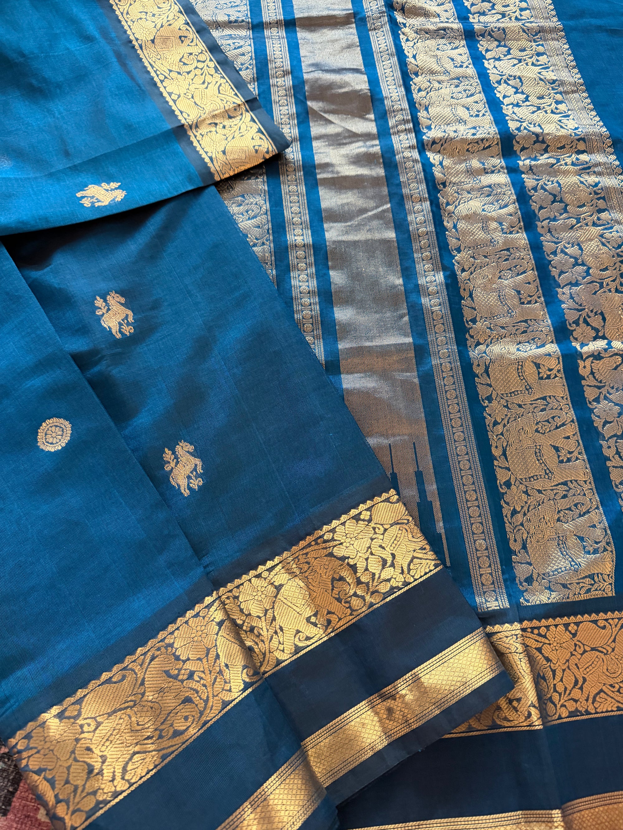 Silk Cotton :  Deep Teal