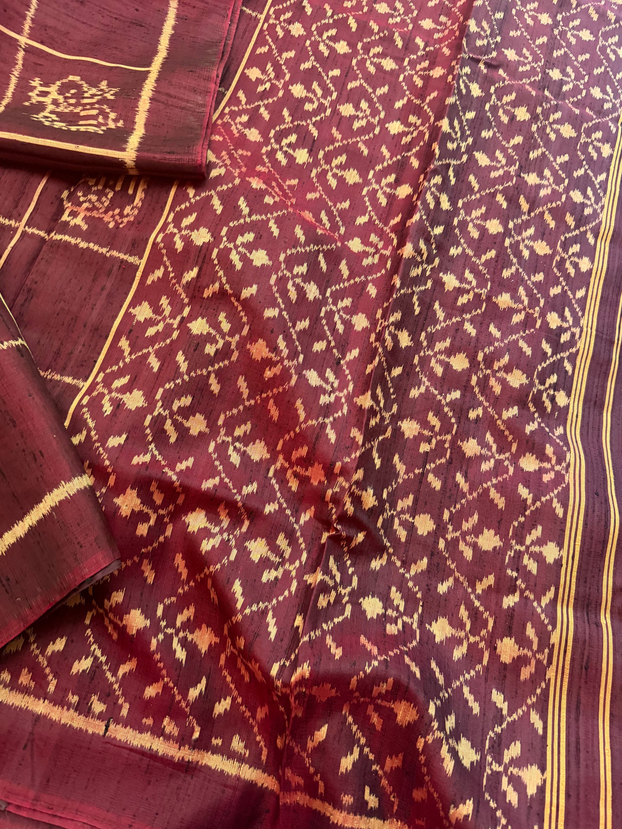 Patola Ikat Raw Silk