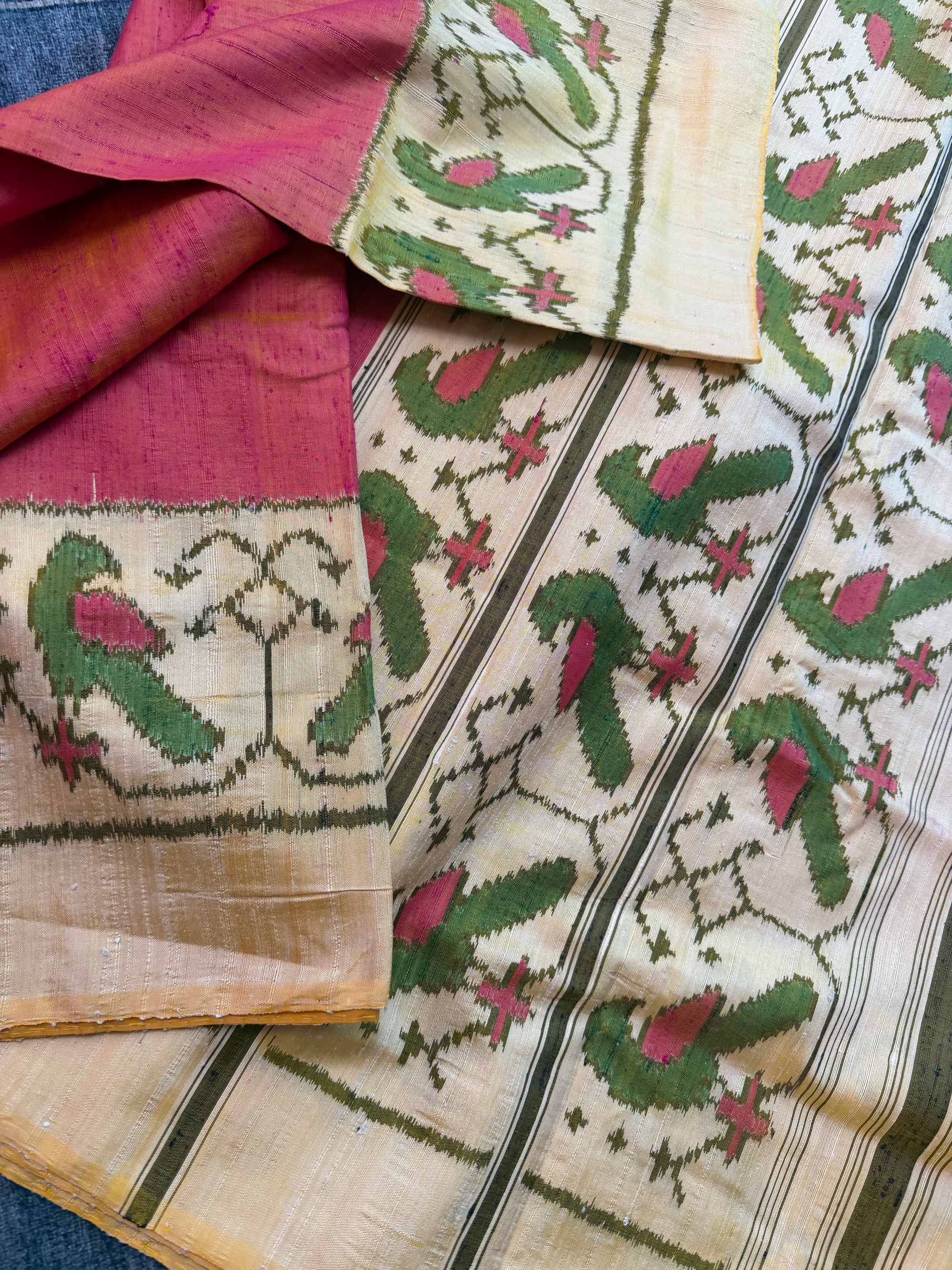 Patola Ikat Raw Silk