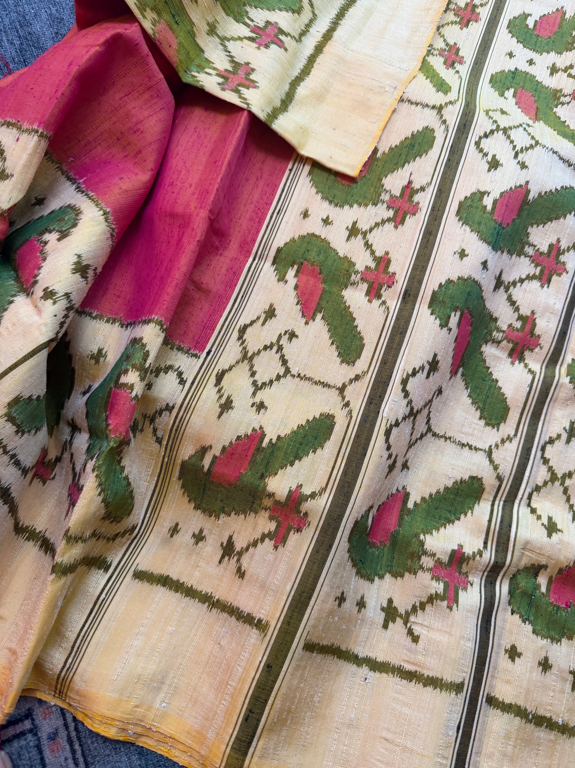 Patola Ikat Raw Silk