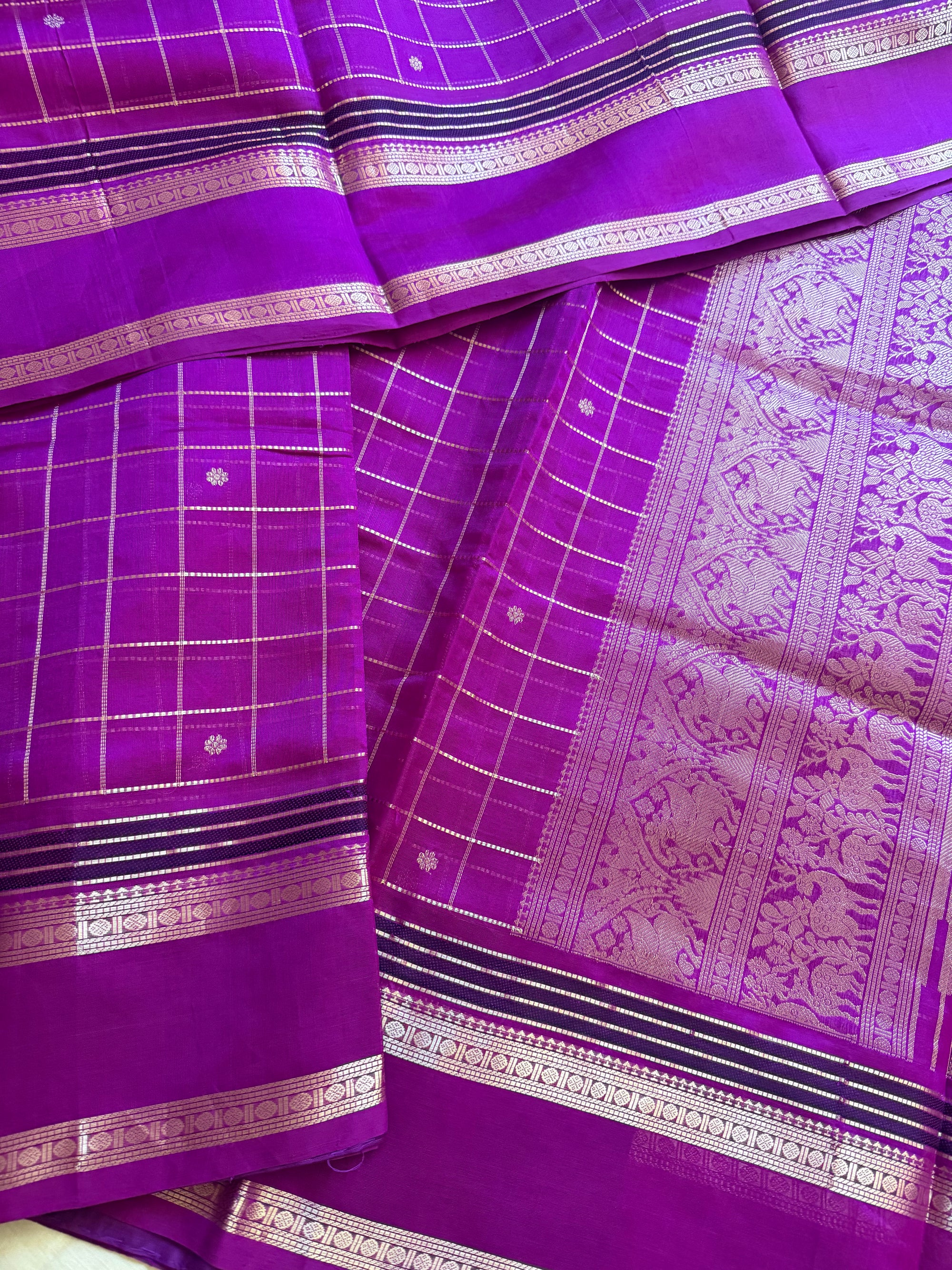 Silk Cotton: Muthu kortha zari kattam