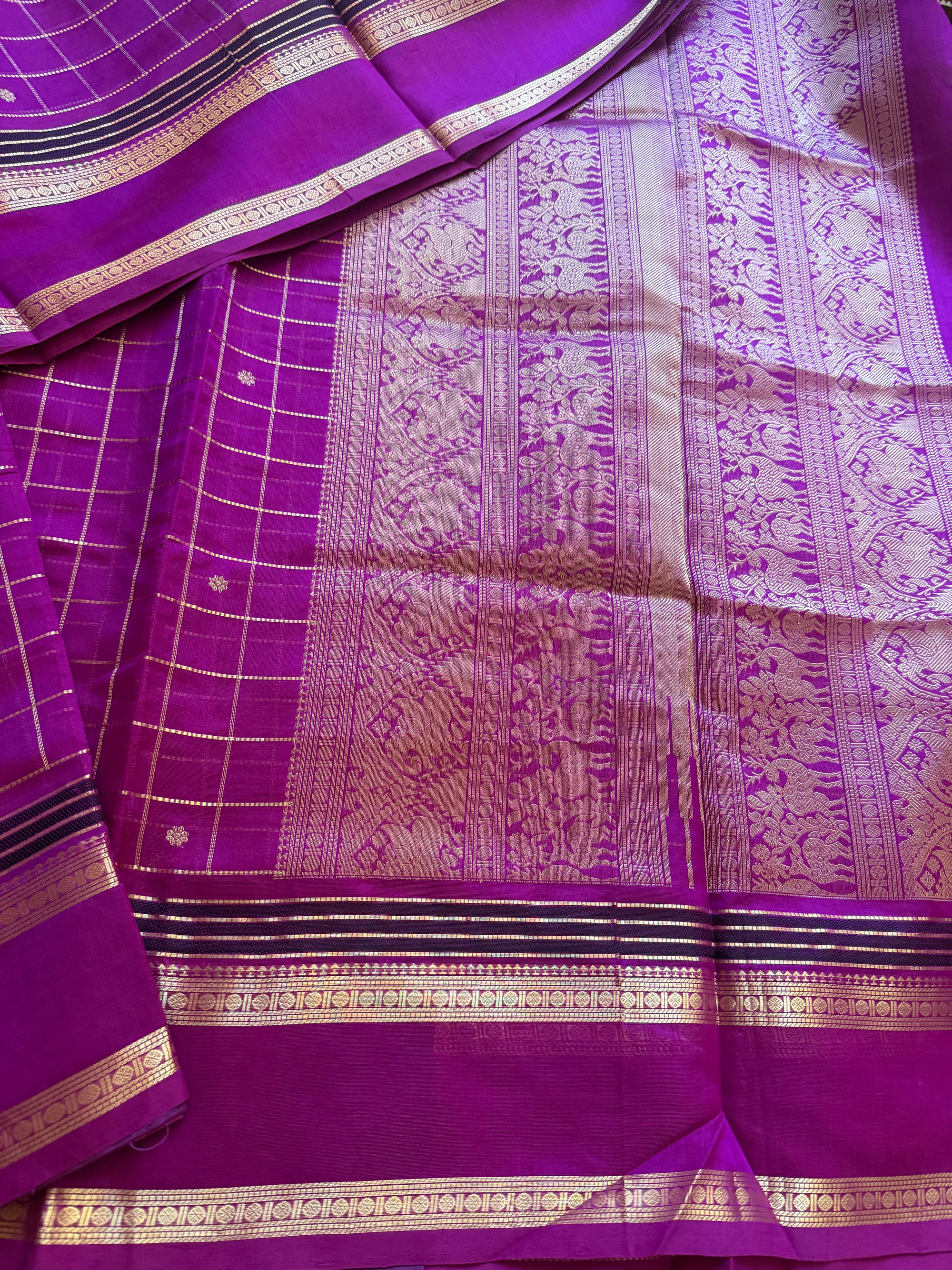 Silk Cotton: Muthu kortha zari kattam