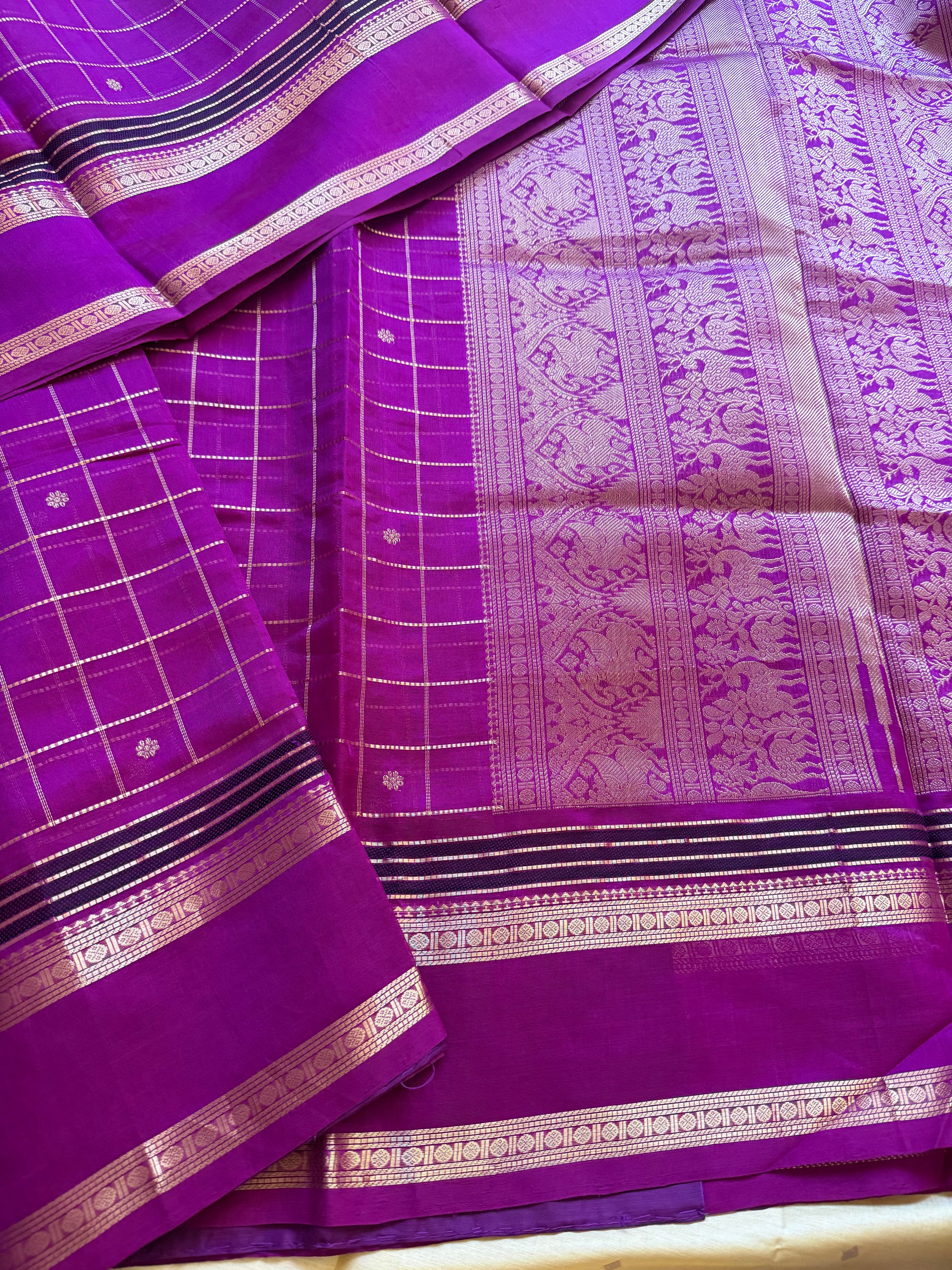 Silk Cotton: Muthu kortha zari kattam