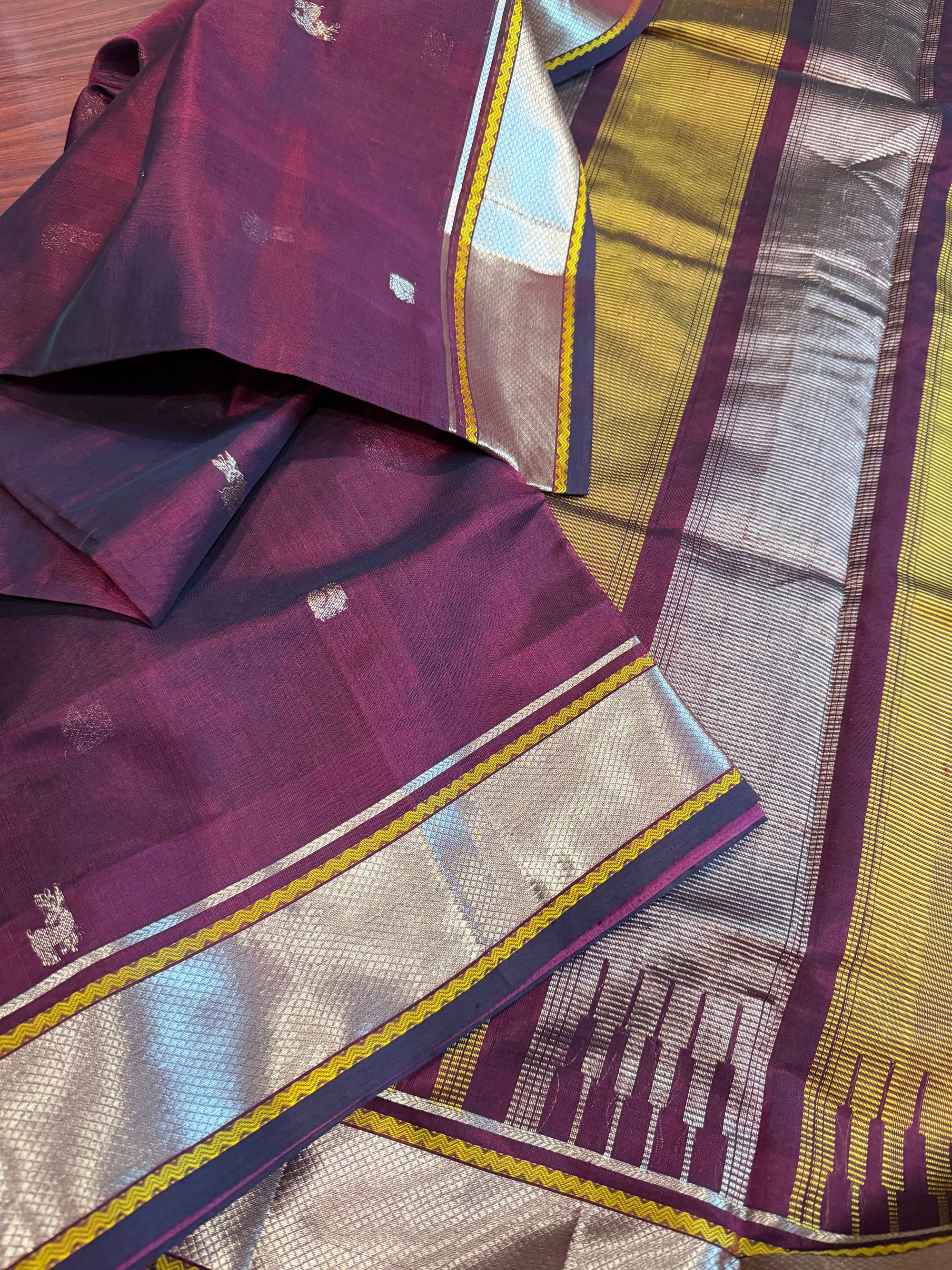 Silk Cotton: Deep Maroon