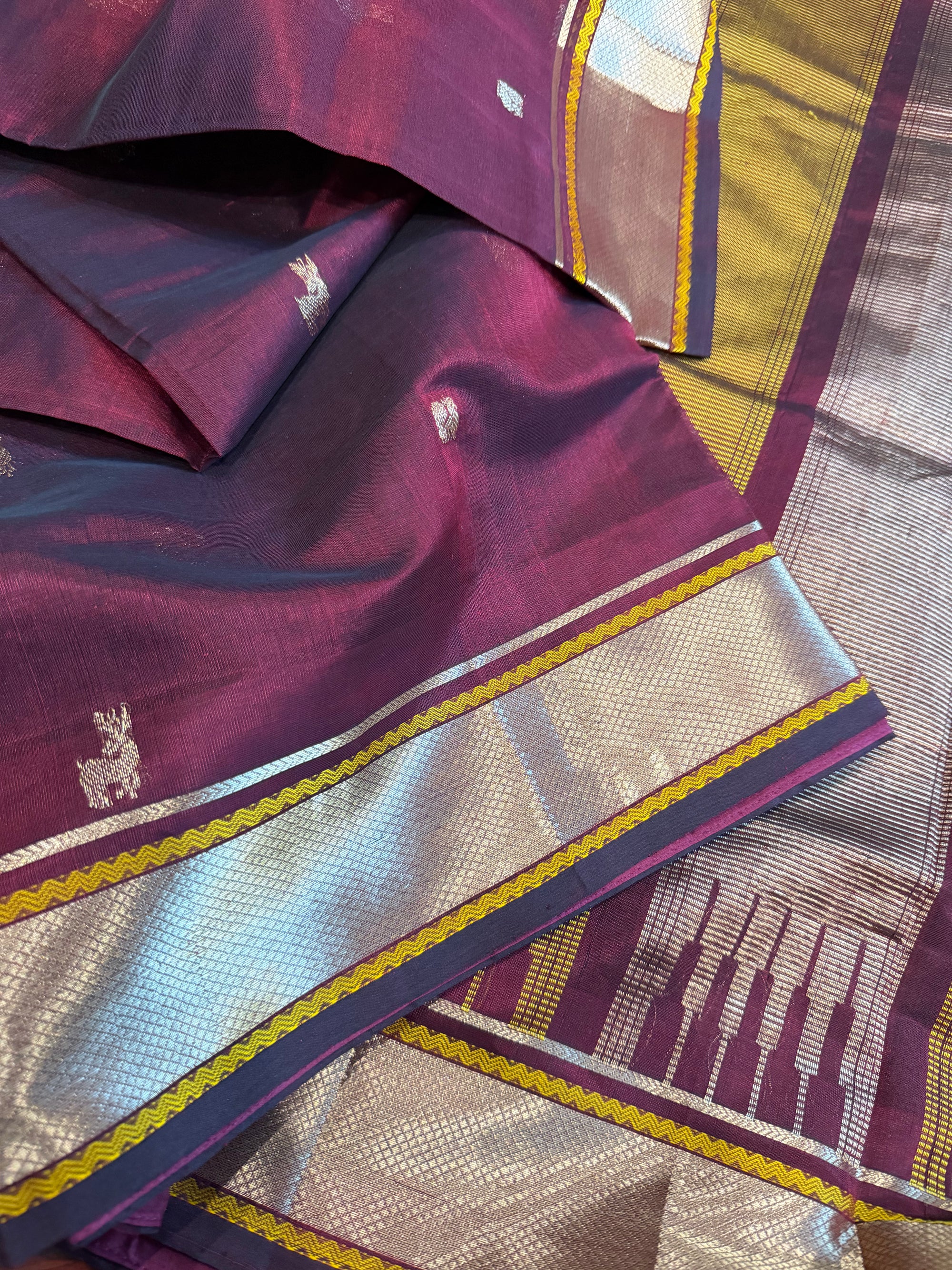 Silk Cotton: Deep Maroon