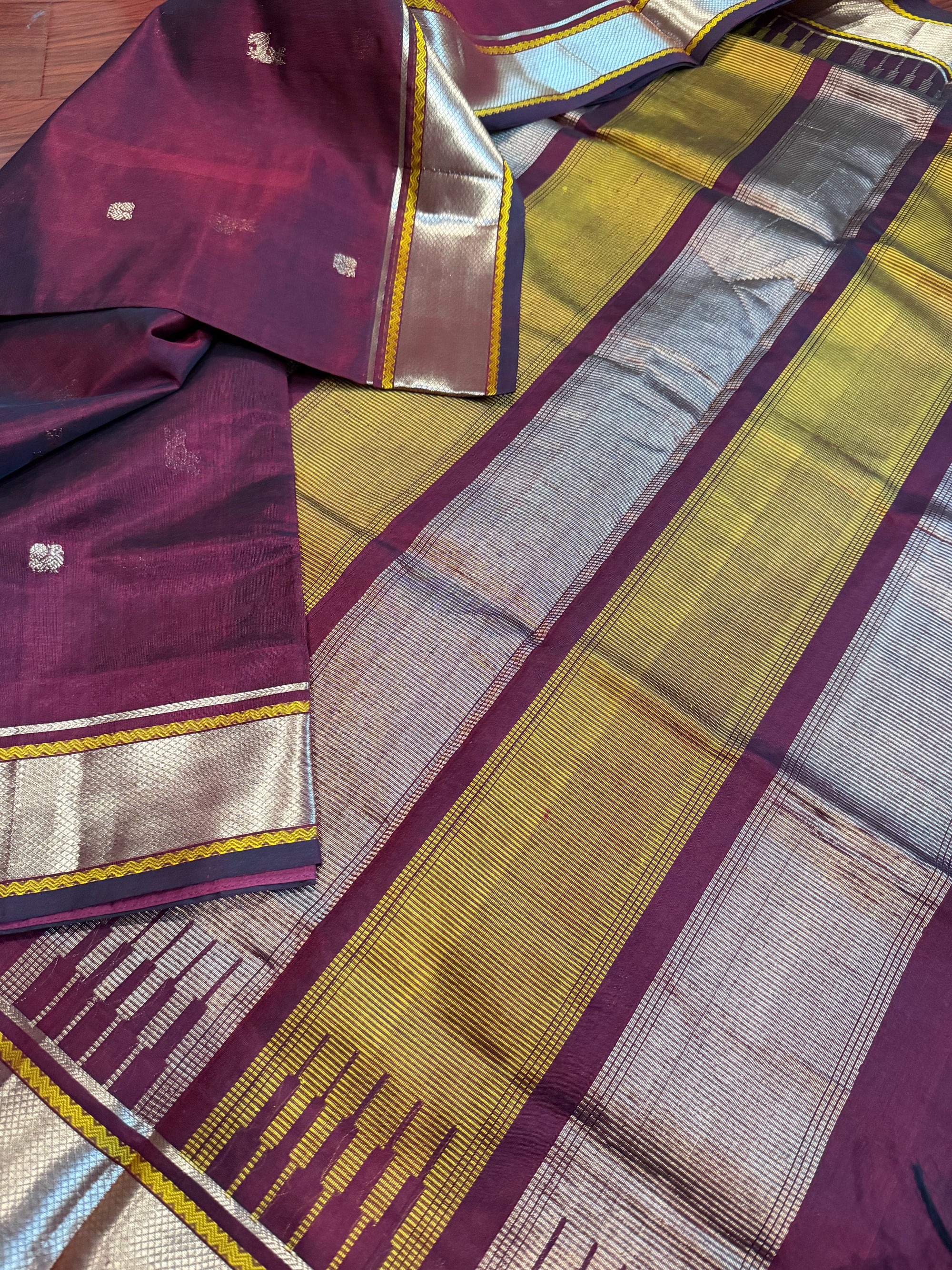 Silk Cotton: Deep Maroon