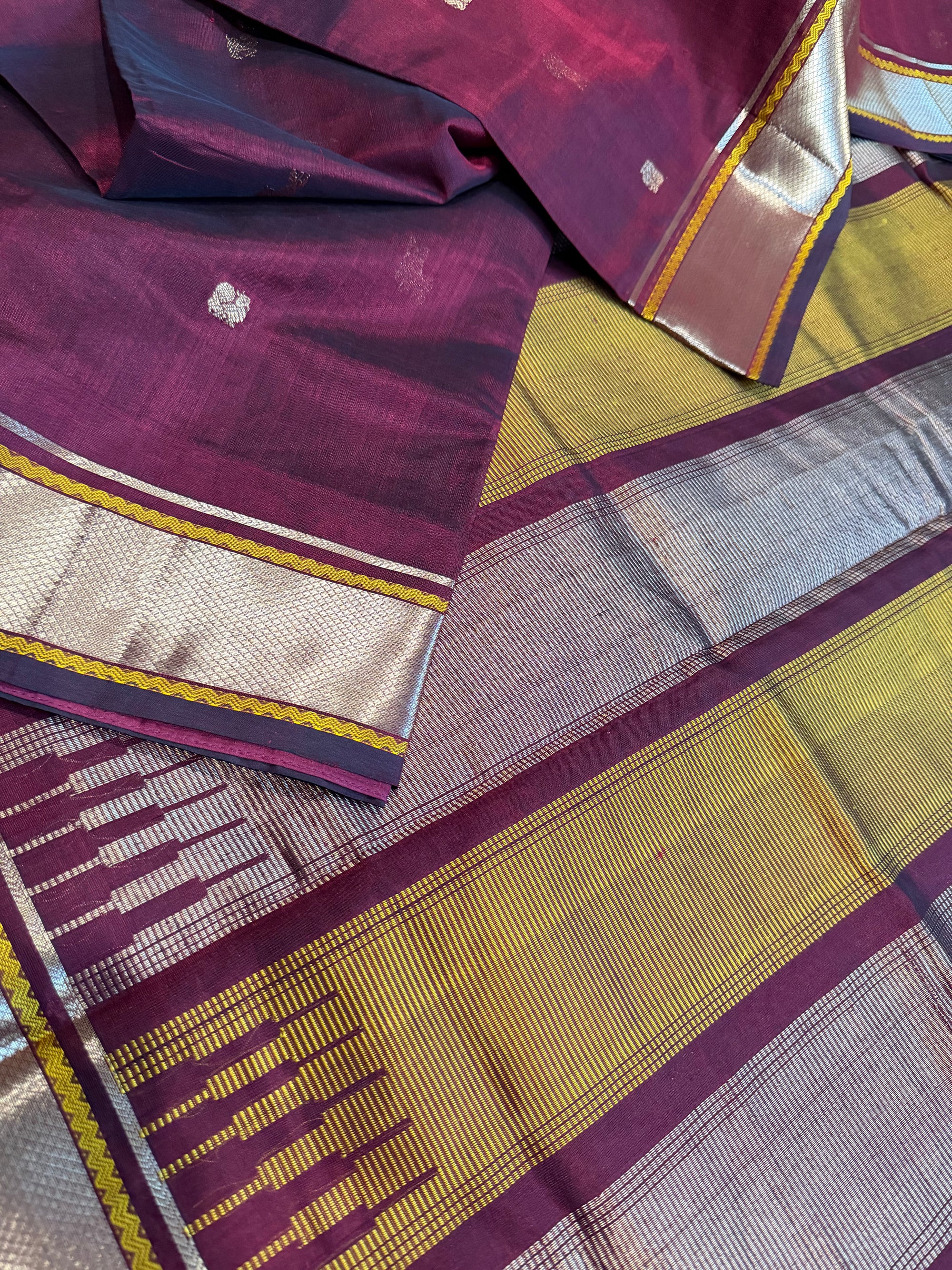 Silk Cotton: Deep Maroon