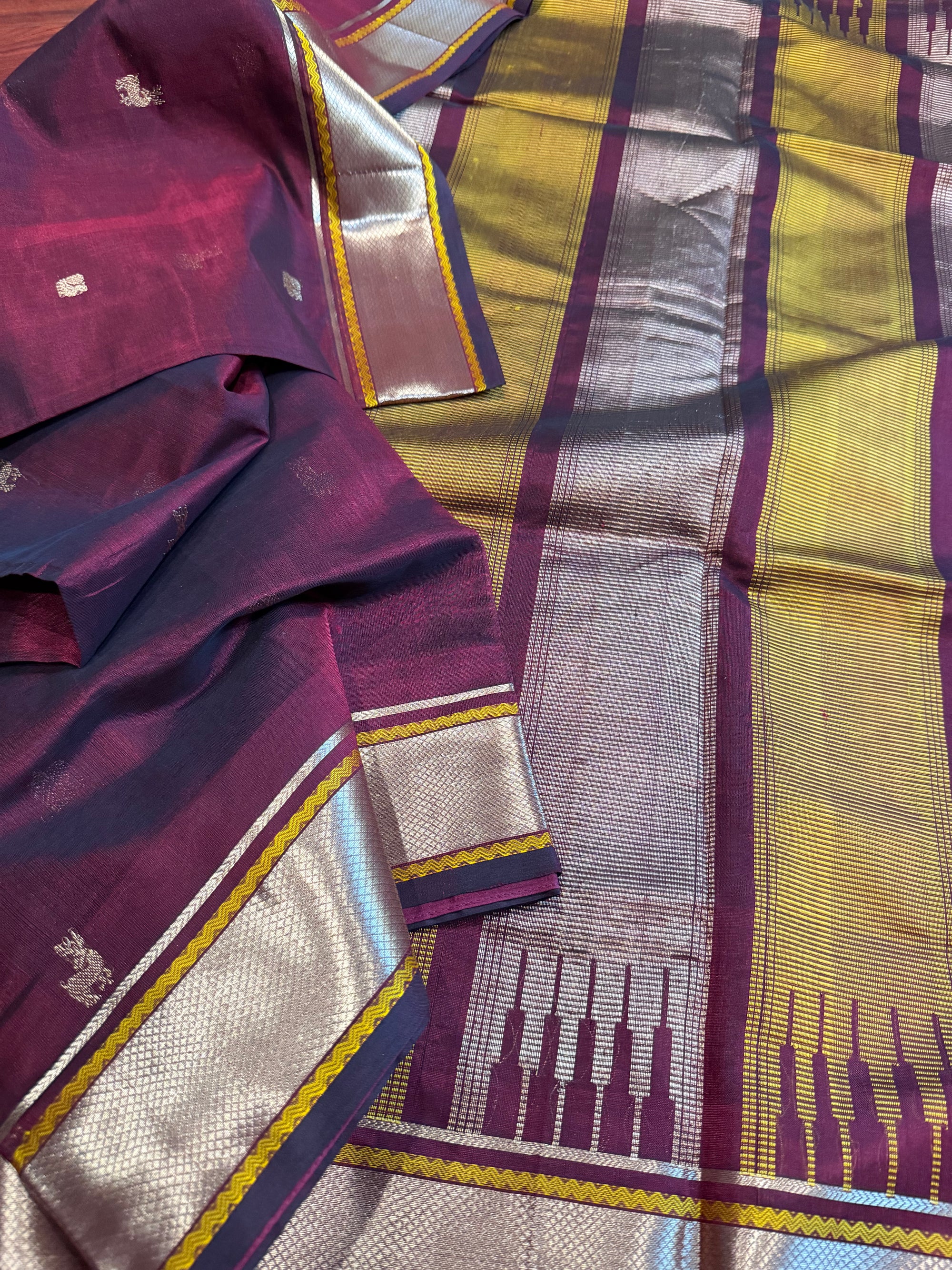 Silk Cotton: Deep Maroon