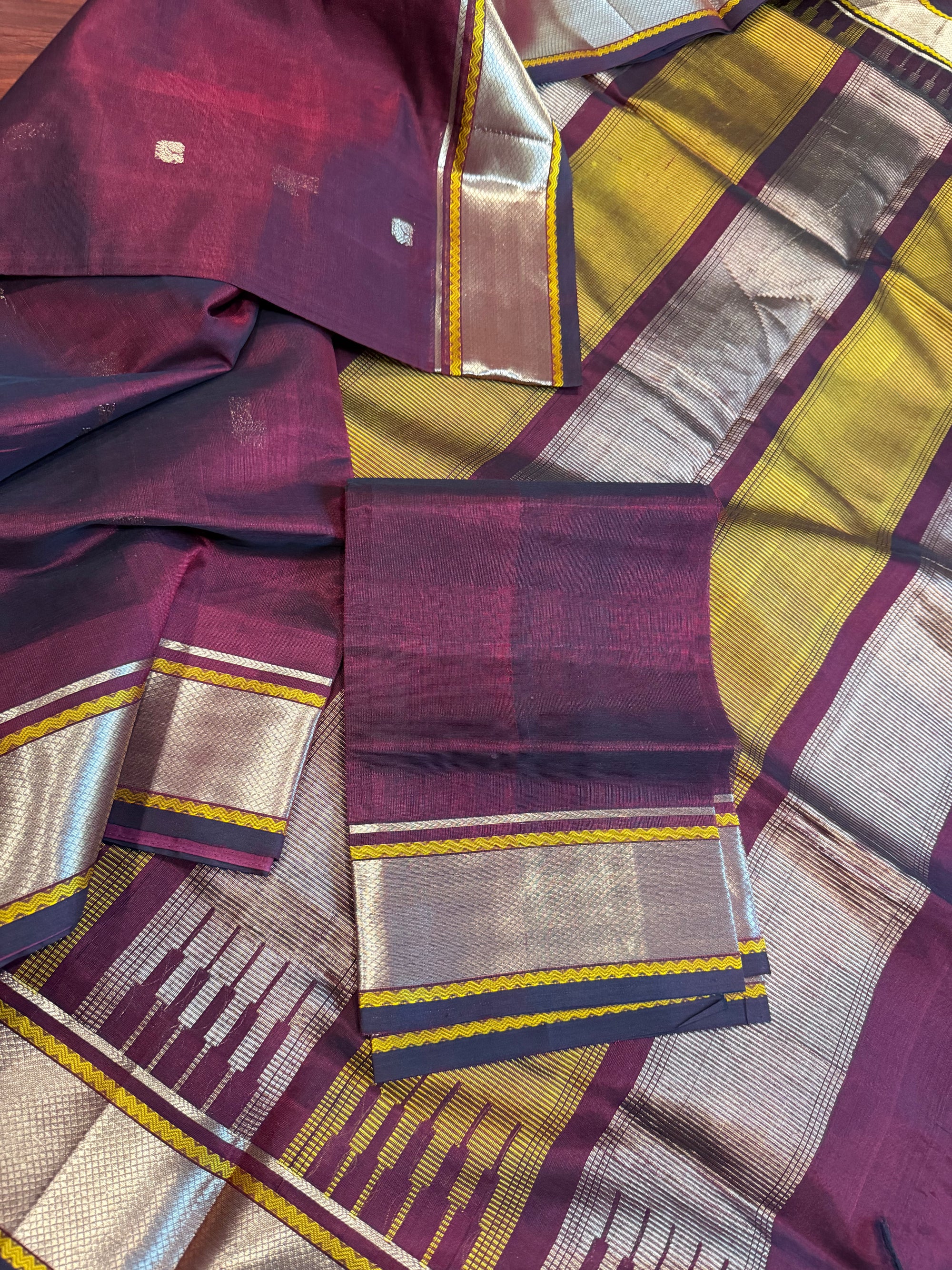 Silk Cotton: Deep Maroon