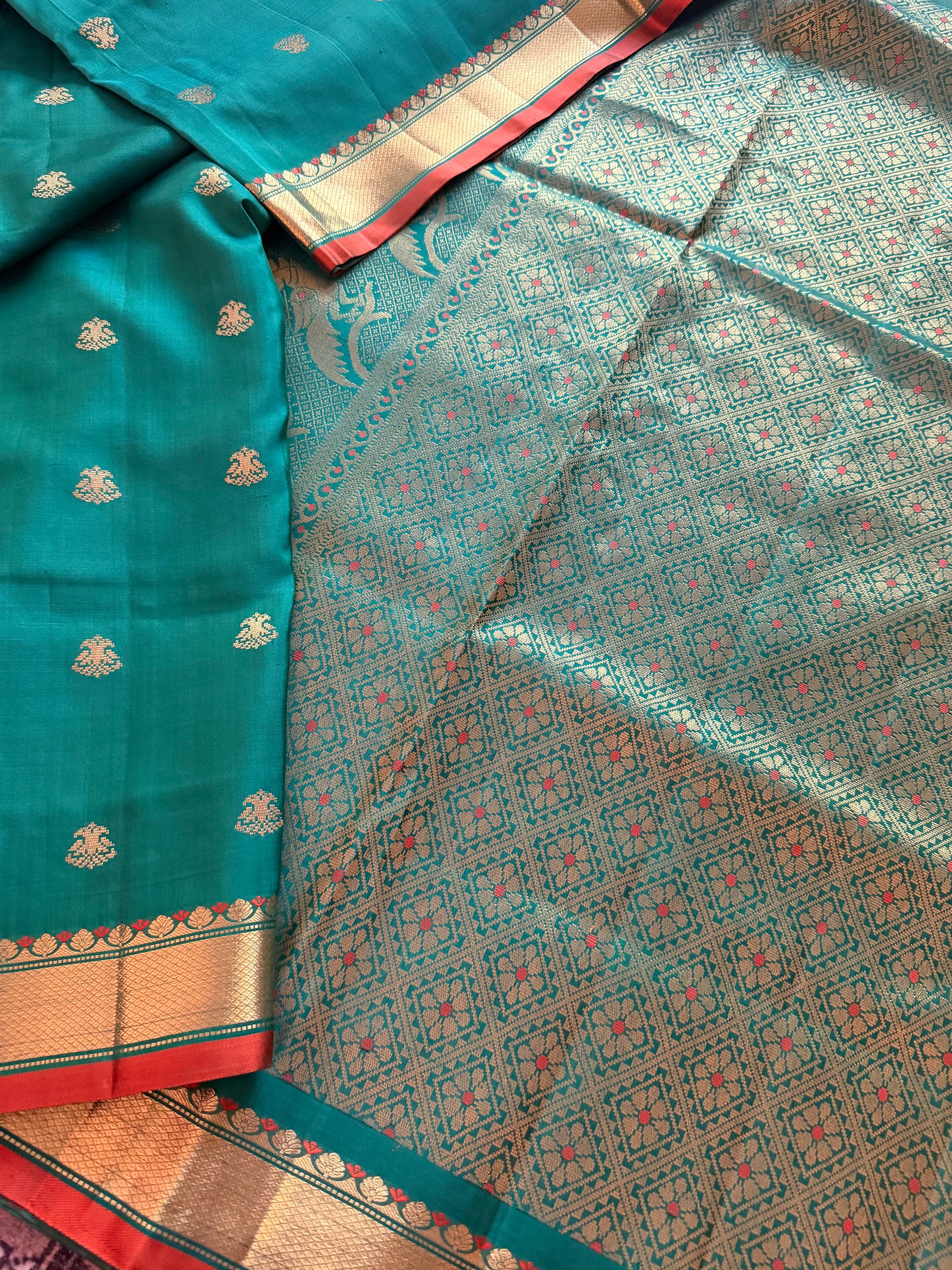 SWARA: Vintage Inspired Kanjivaram (Meenakshi Green)