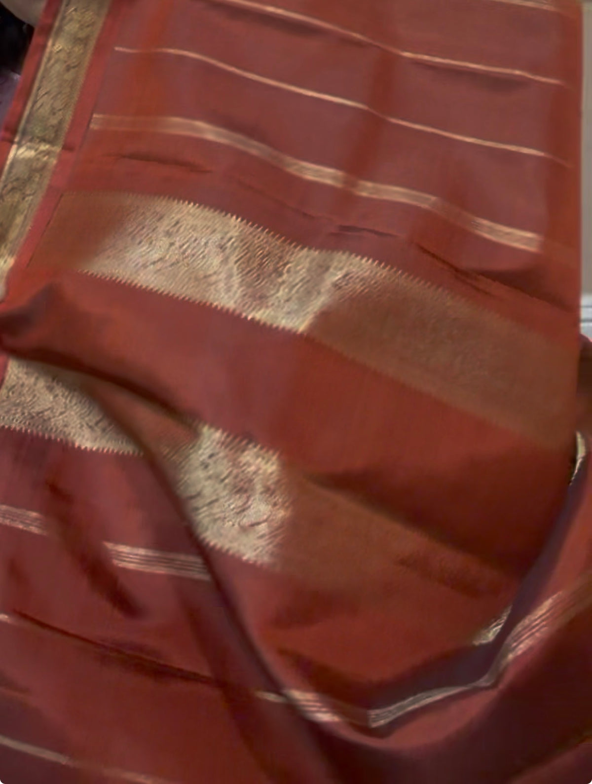 MAATHEY: Small border Korvai Kanjivaram