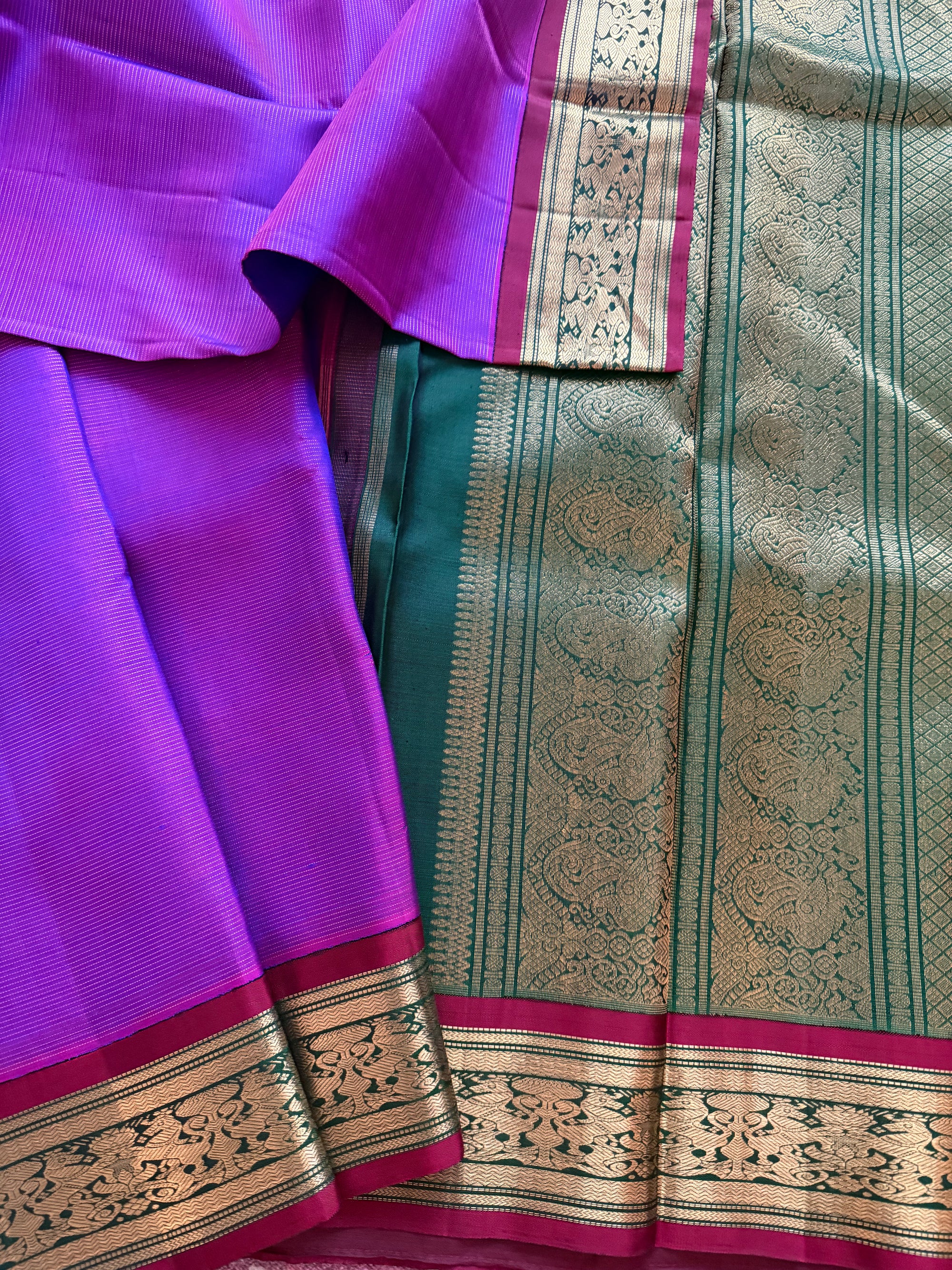 MYTHILI:  Vairaoosi Korvai Kanjivaram Silk