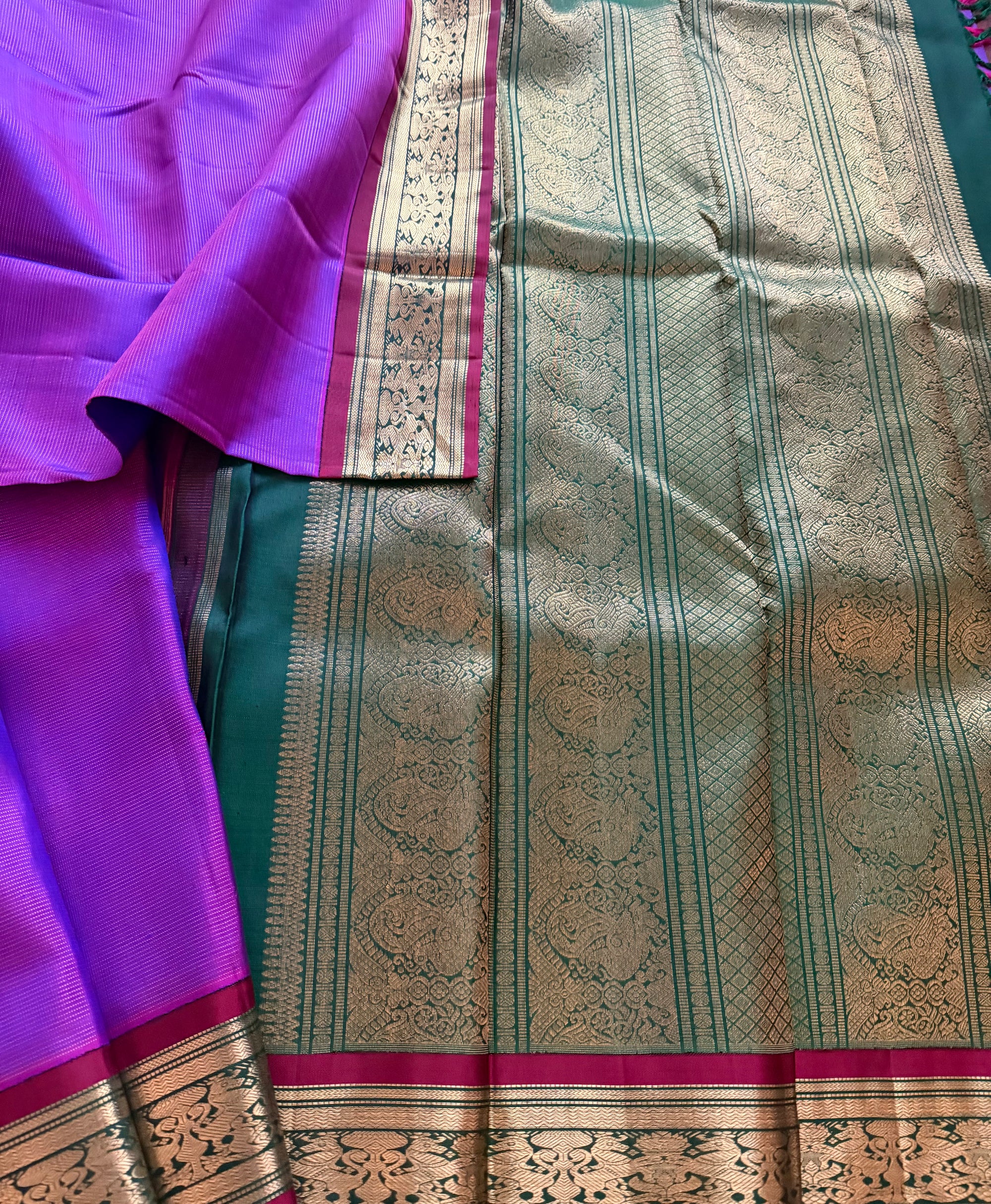 MYTHILI:  Vairaoosi Korvai Kanjivaram Silk
