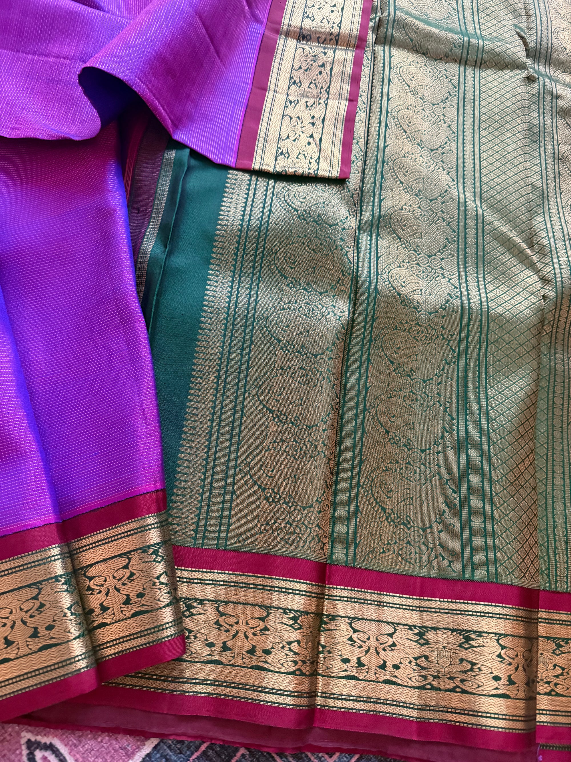 MYTHILI:  Vairaoosi Korvai Kanjivaram Silk