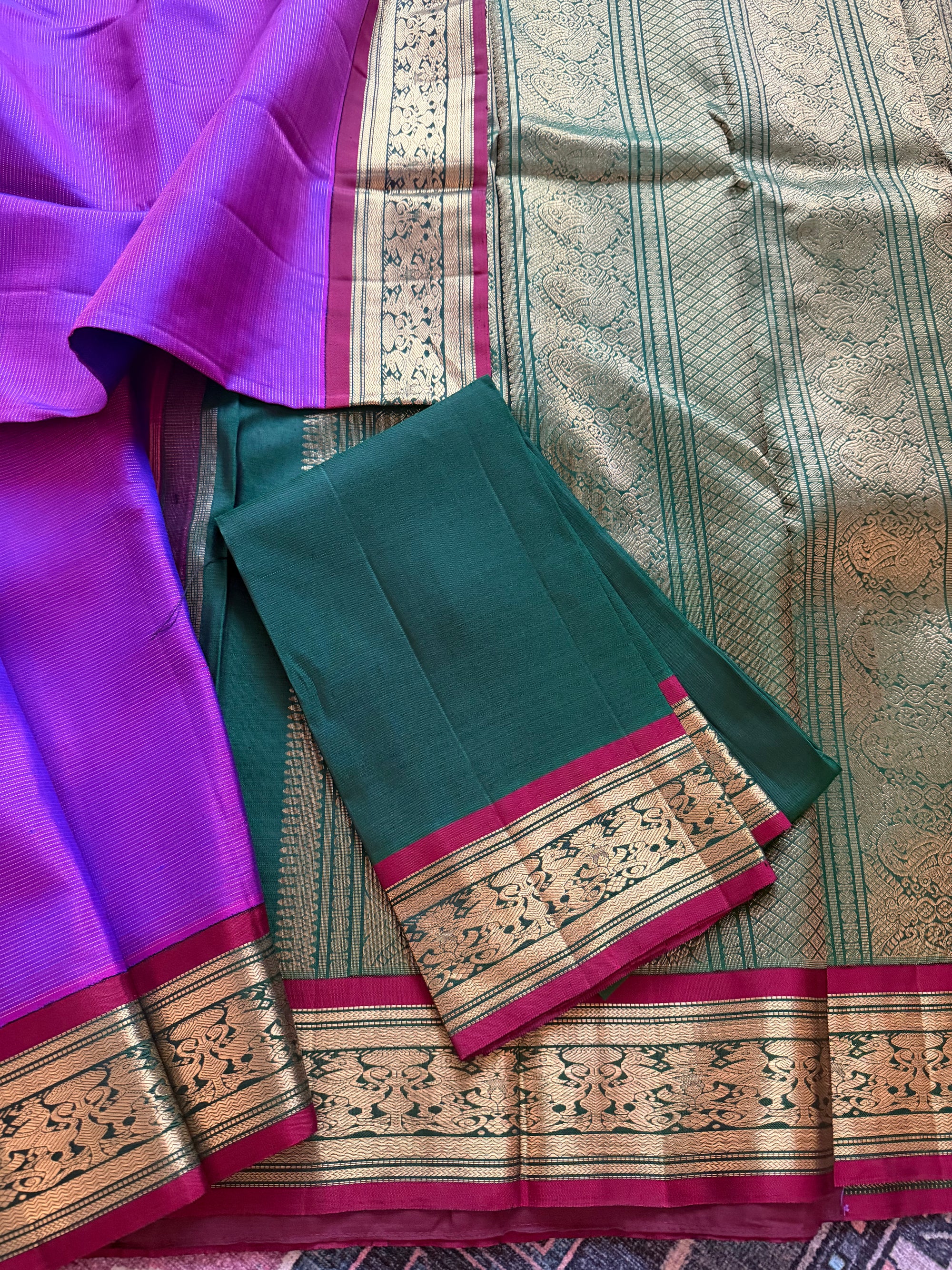 MYTHILI:  Vairaoosi Korvai Kanjivaram Silk
