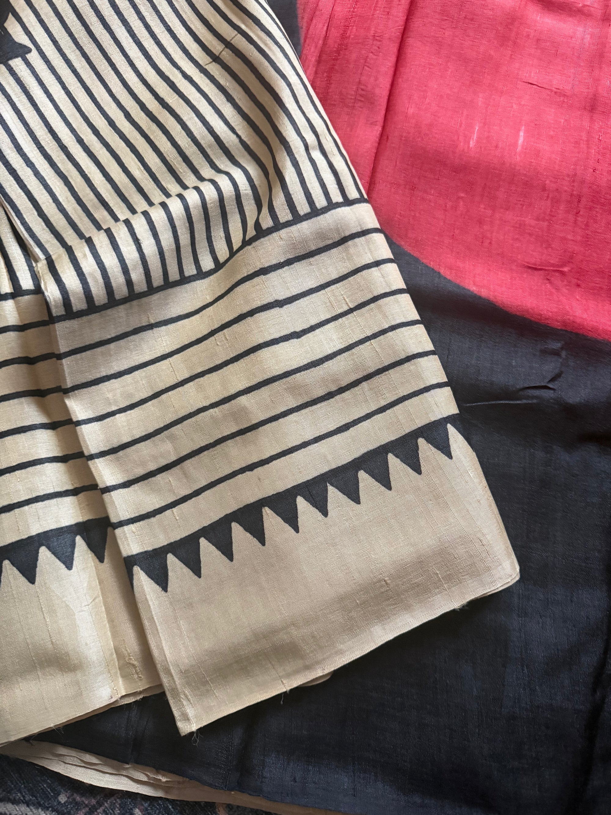 MITHILA : BLOCKPRINTED TUSSARS