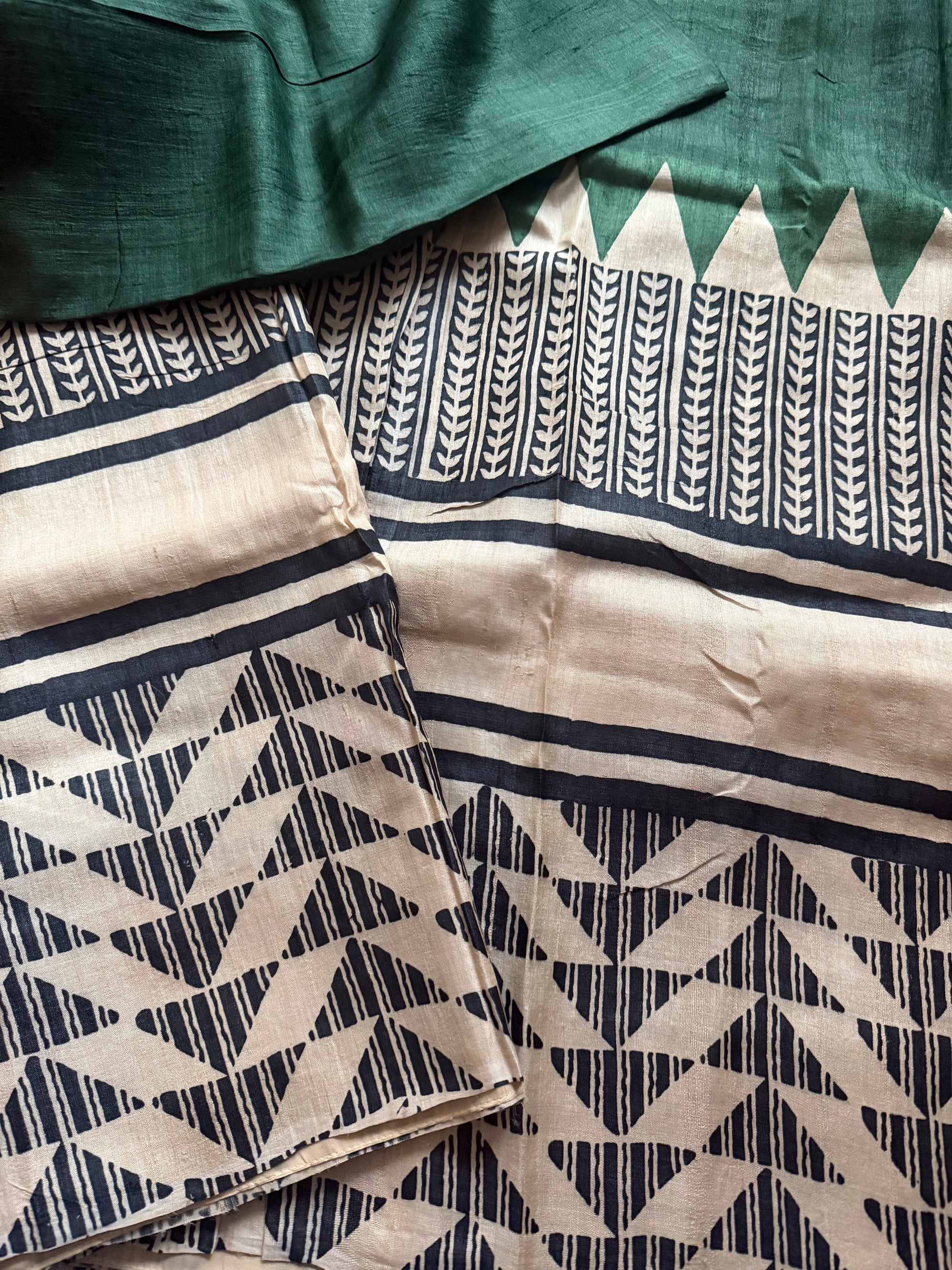 MITHILA : BLOCKPRINTED TUSSARS