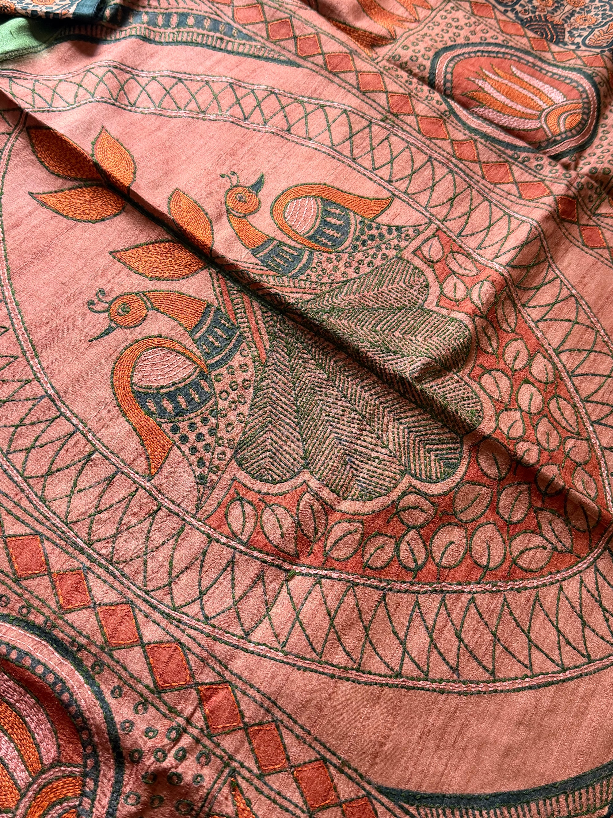Kamaniya Kantha : Handcrafted Tussar