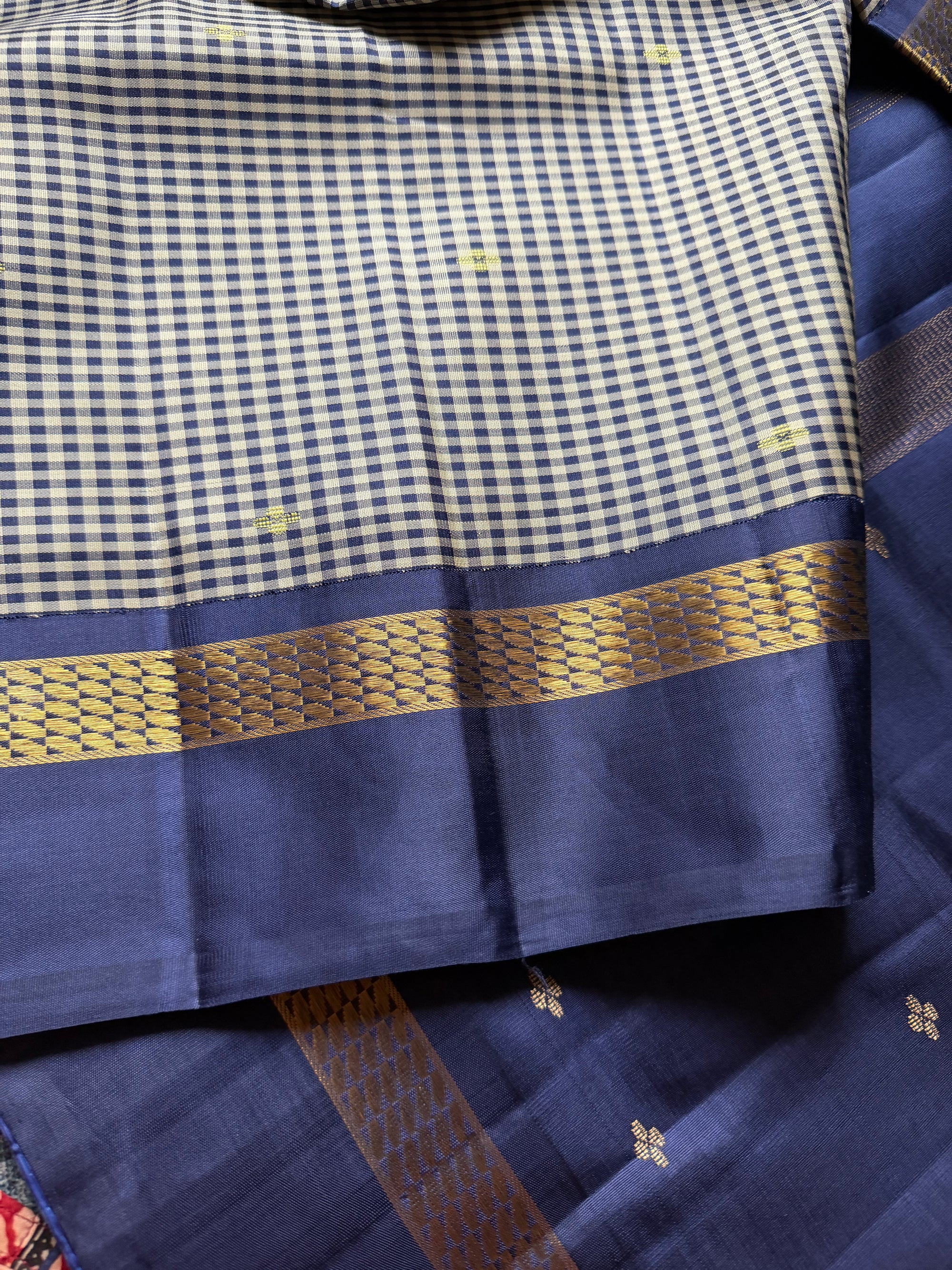 Korvai  Kanjivaram - Vintage Recreation Saree 