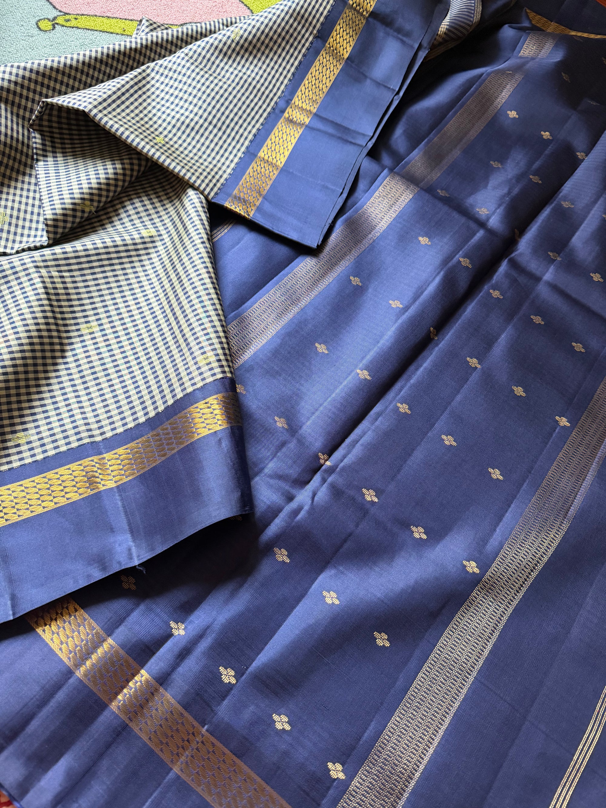 Korvai  Kanjivaram - Vintage Recreation Saree 