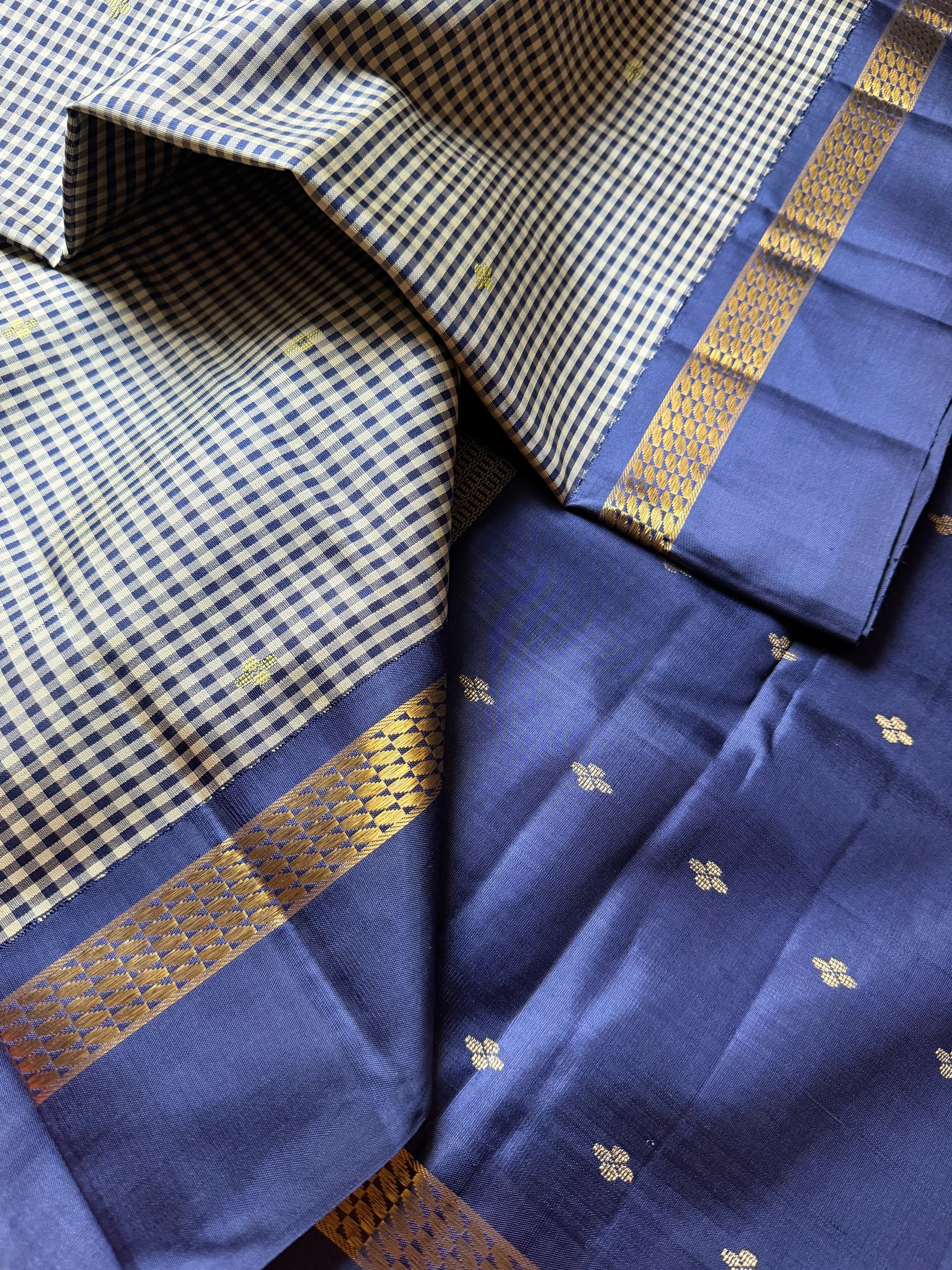 Korvai  Kanjivaram - Vintage Recreation Saree 
