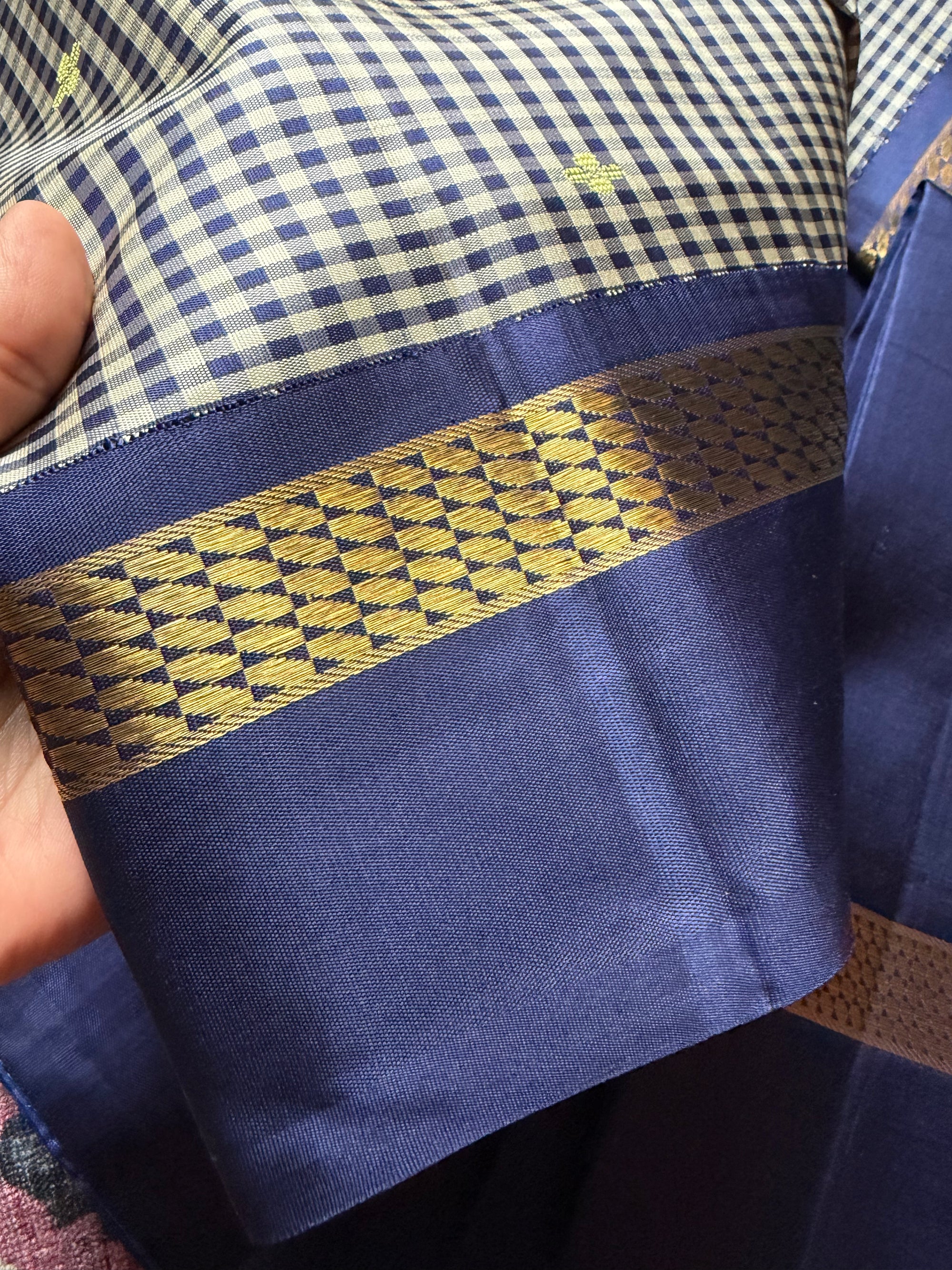 Korvai  Kanjivaram - Vintage Recreation Saree 