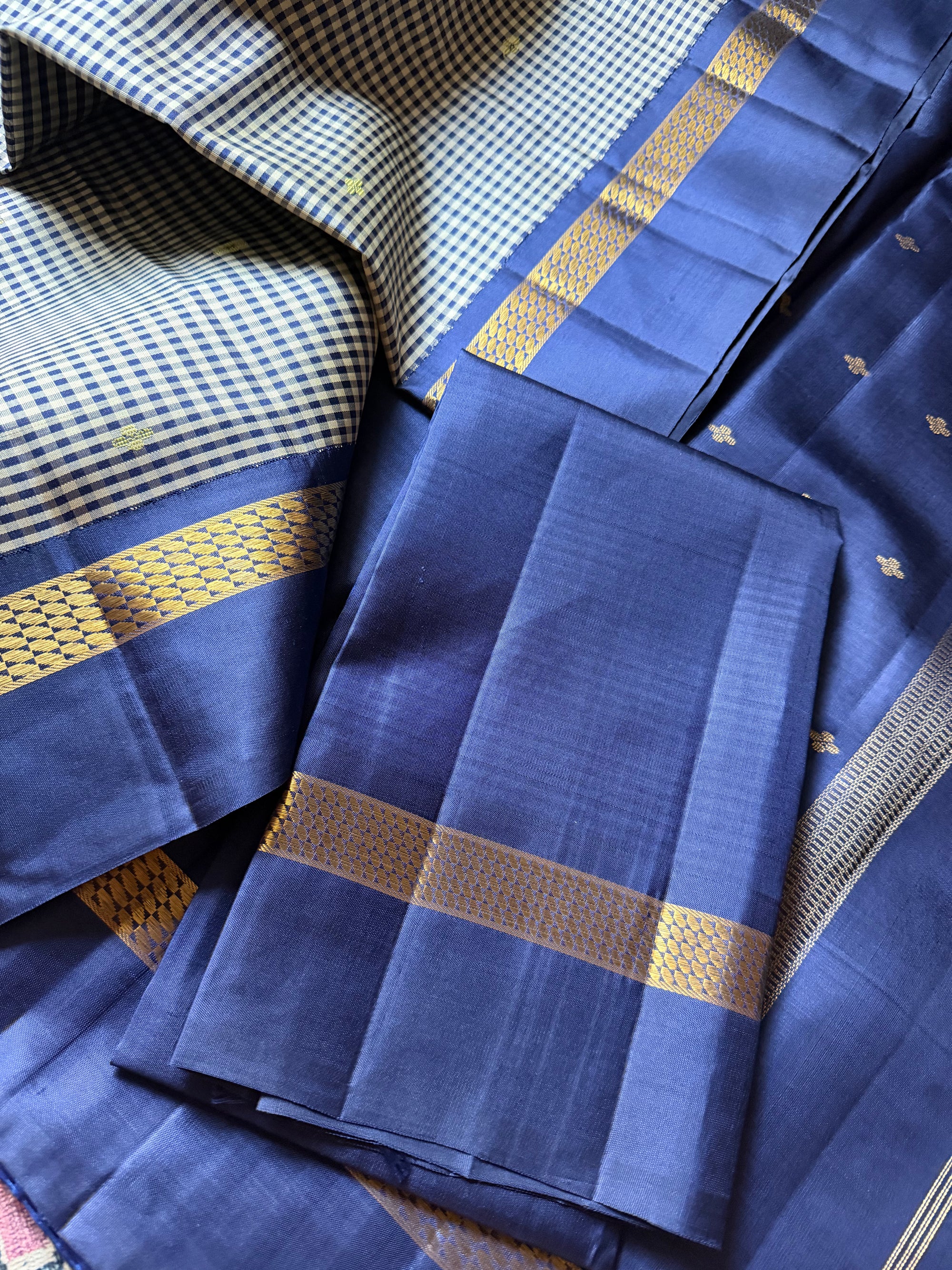 Korvai  Kanjivaram - Vintage Recreation Saree 
